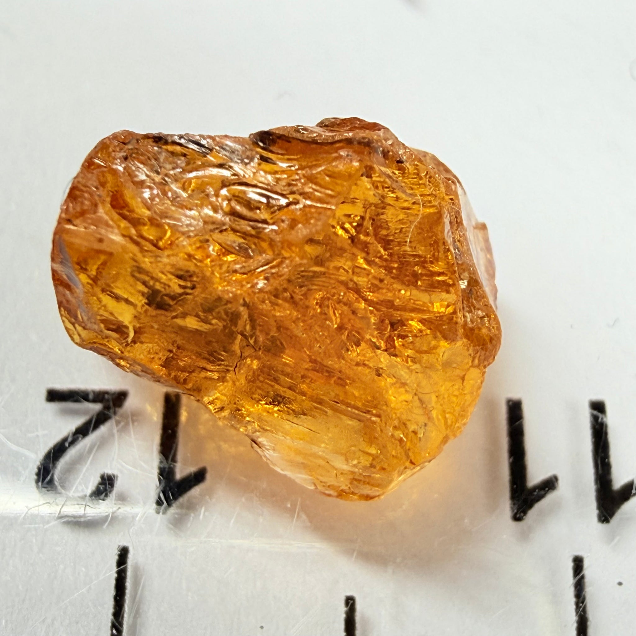 Mandarin Garnet, 4.03ct, Loliondo, Tanzania, Untreated Unheated. Cab grade rough or set it in jewellery as is