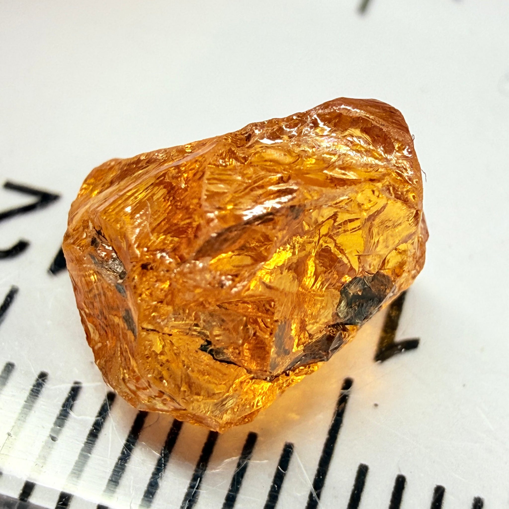 Mandarin Garnet, 4.03ct, Loliondo, Tanzania, Untreated Unheated. Cab grade rough or set it in jewellery as is