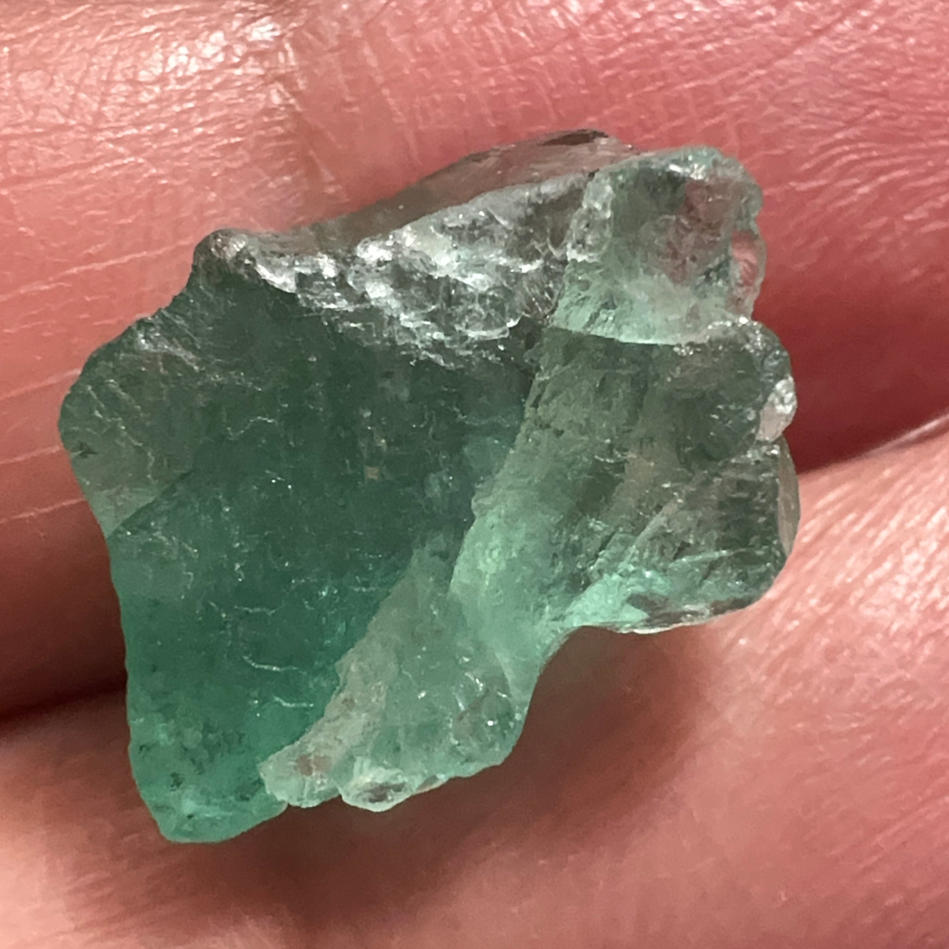 7.60ct Emerald Crystal. Sumbawanga Mines, Tanzania. No oil, Untreated Unheated.