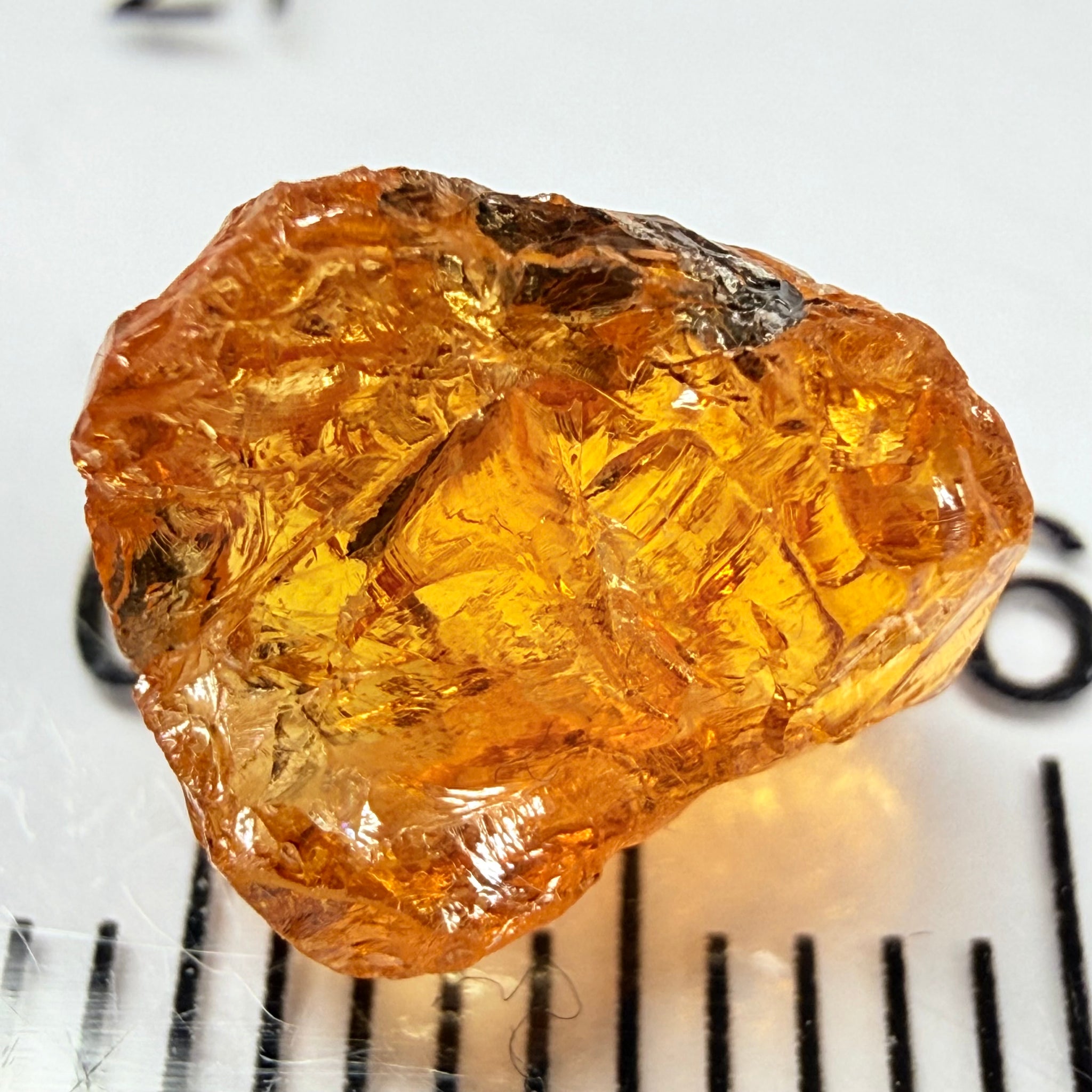 Mandarin Garnet, 4.03ct, Loliondo, Tanzania, Untreated Unheated. Cab grade rough or set it in jewellery as is