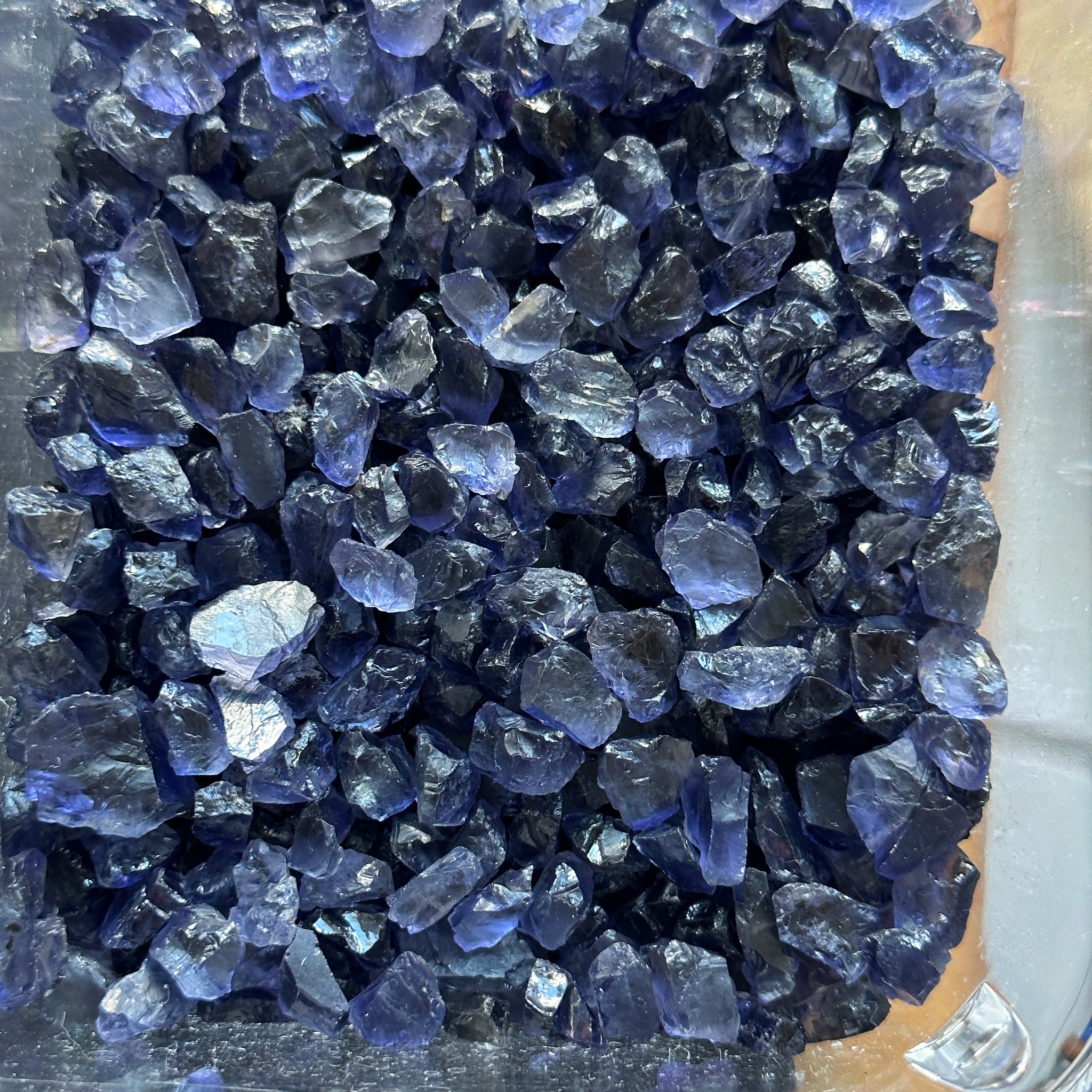 Iolite, Tanzania, Per Stone, cabbing specimen grade