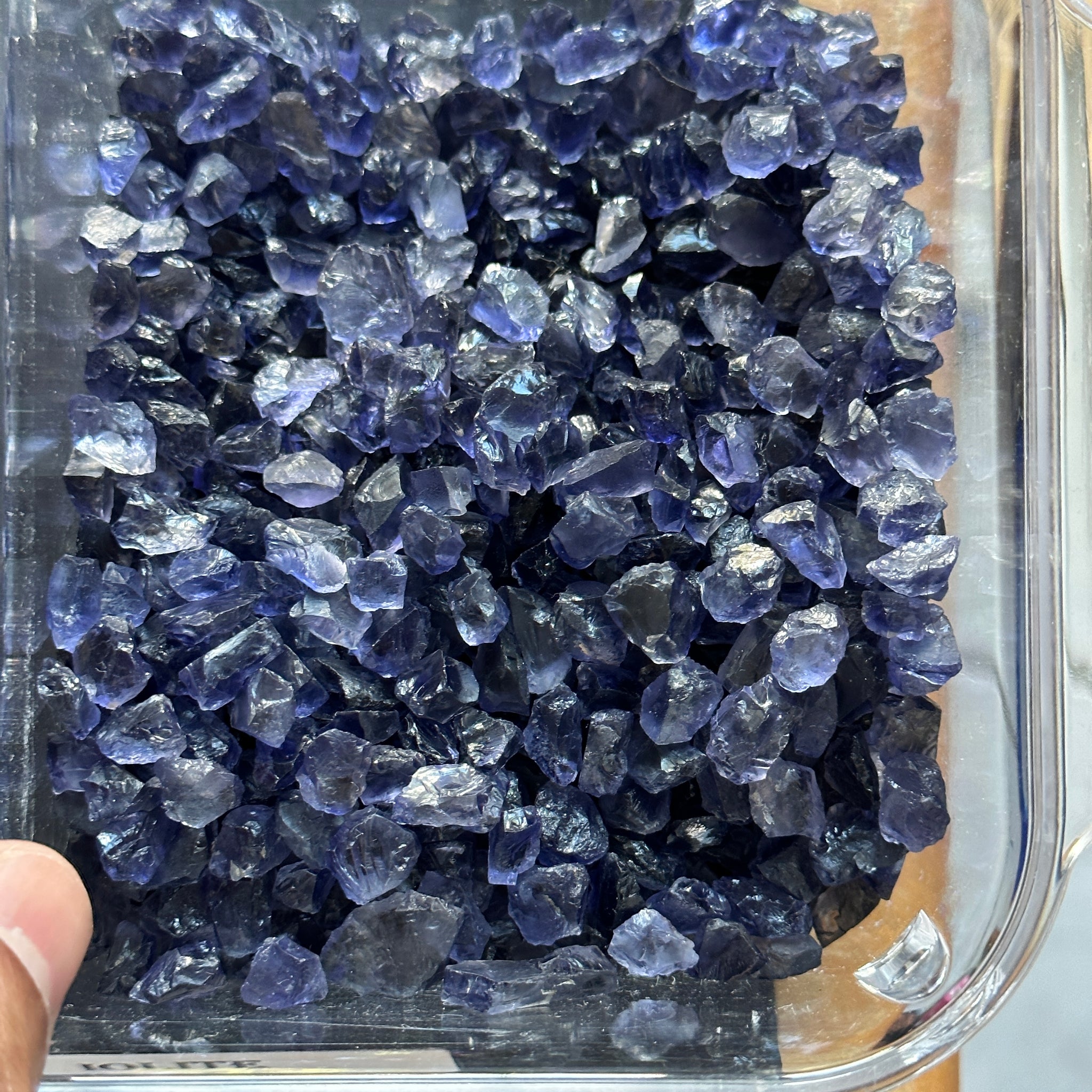 Iolite, Tanzania, Per Stone, cabbing specimen grade