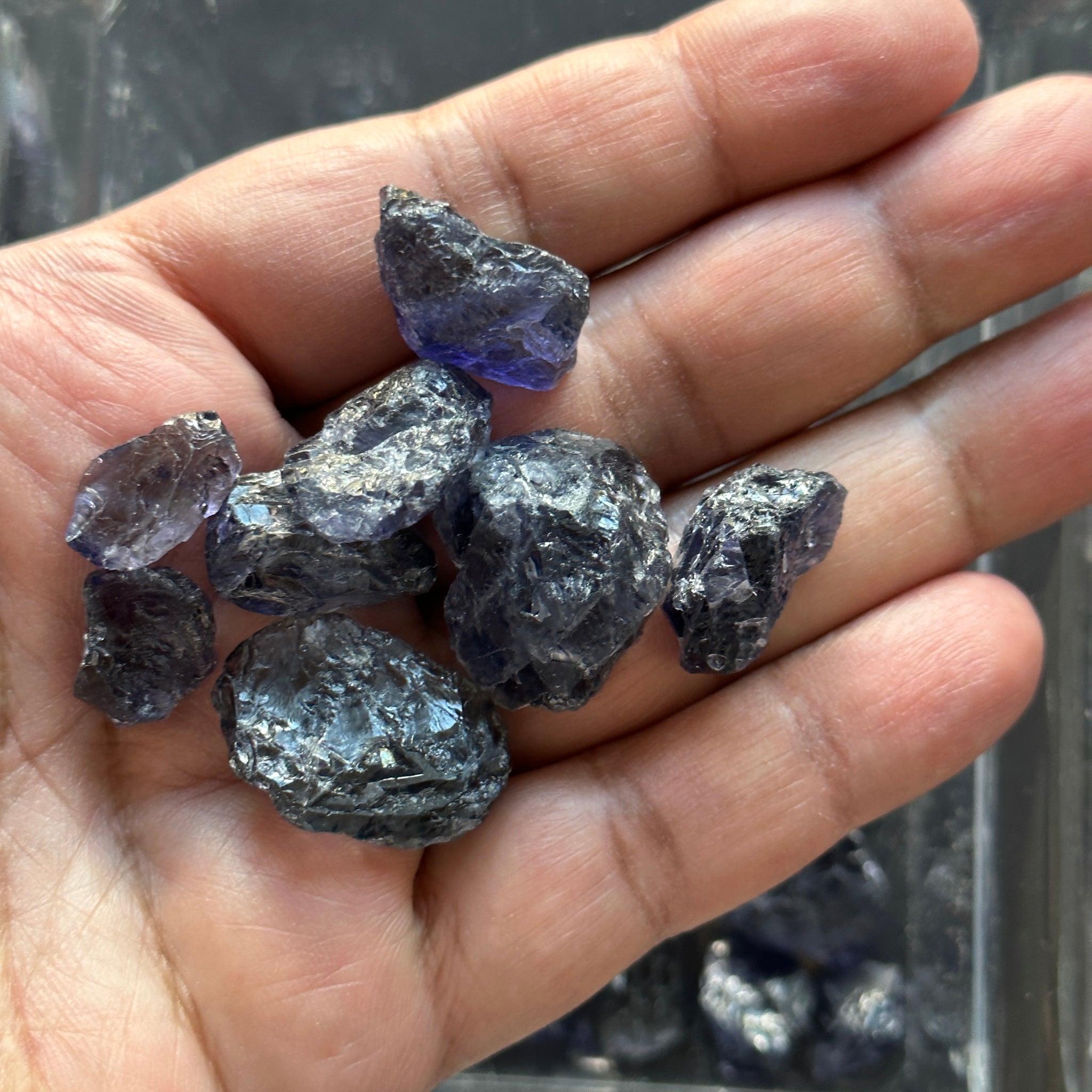 Iolite, Tanzania, Per Stone, cabbing/specimen grade