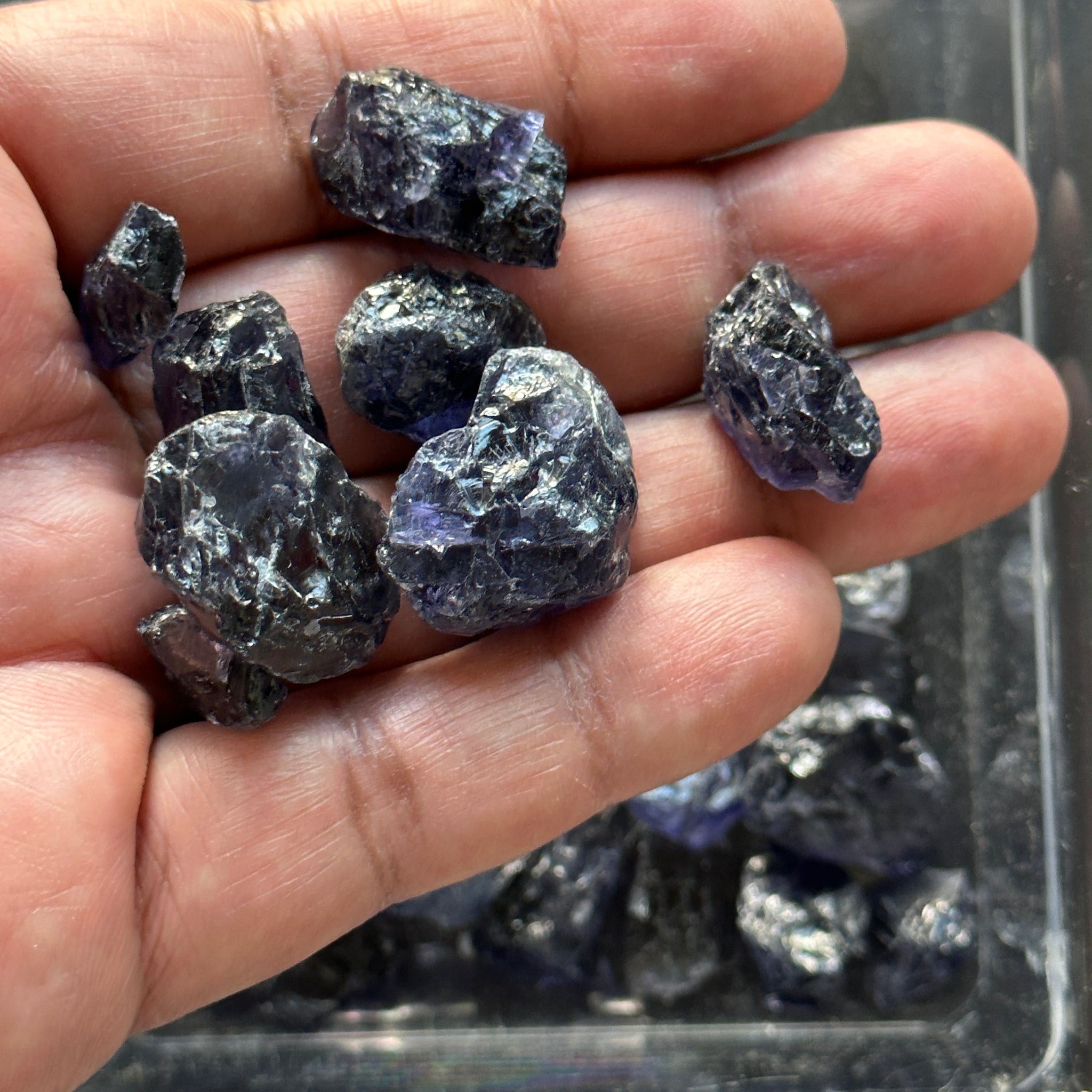 Iolite, Tanzania, Per Stone, cabbing/specimen grade