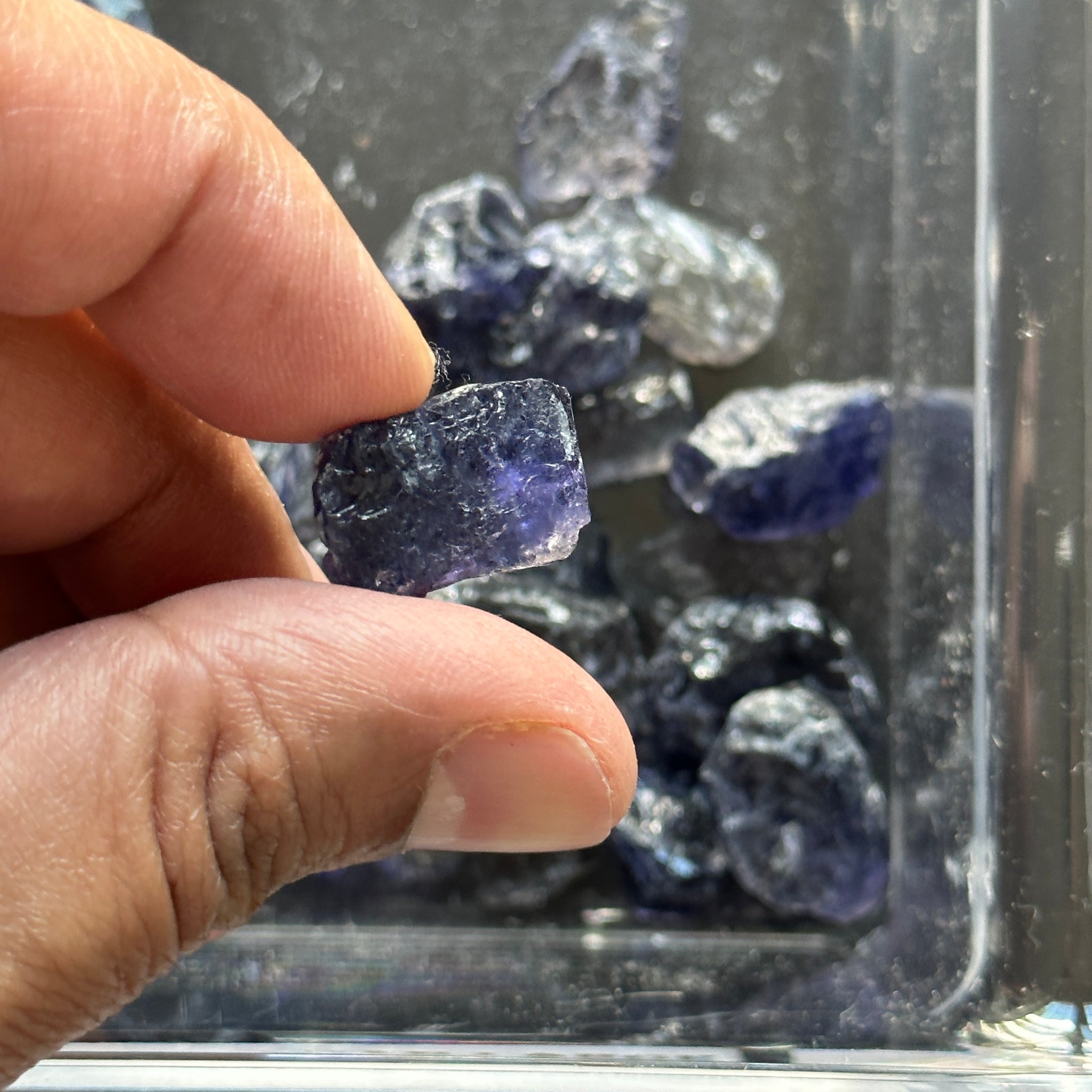 Iolite, Tanzania, Per Stone, cabbing/specimen grade