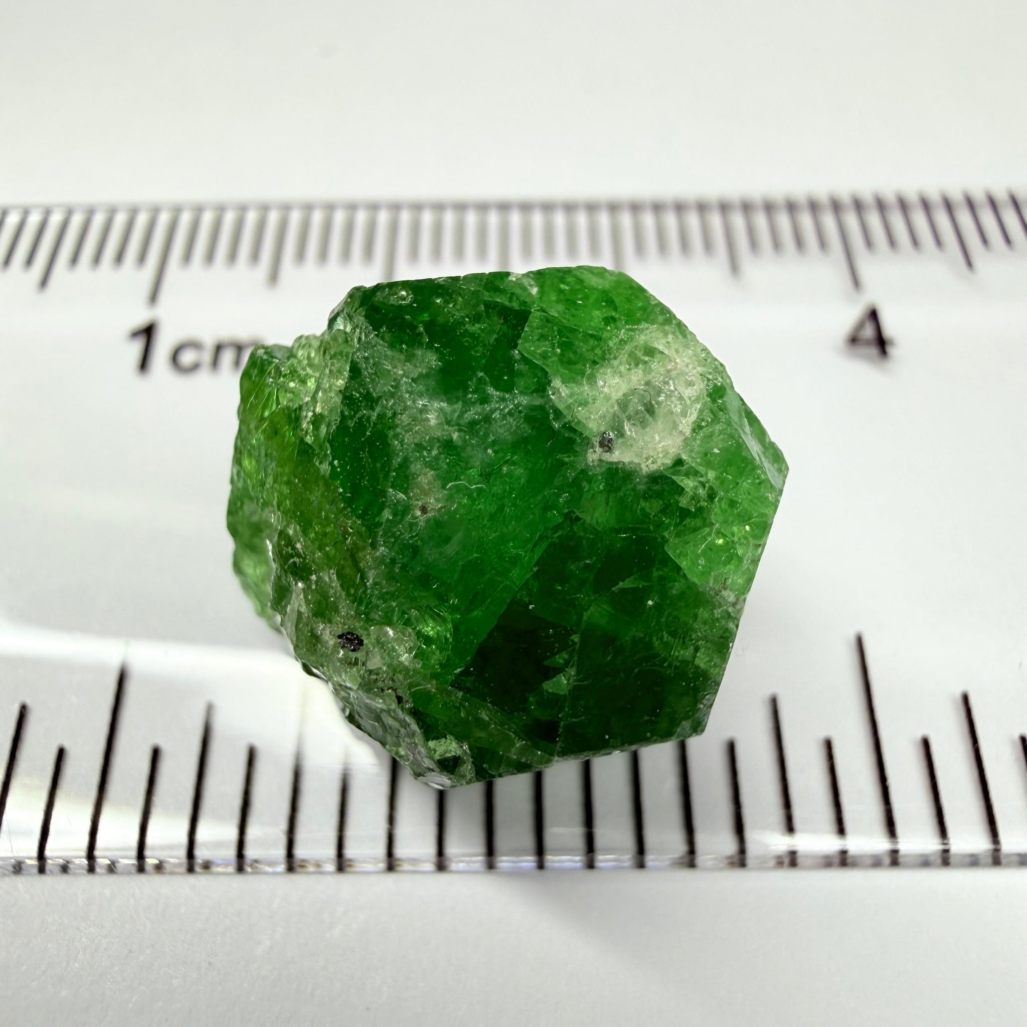 Tsavorite Garnet Crystal, 25.73ct, Merelani, Tanzania, Untreated Unheated