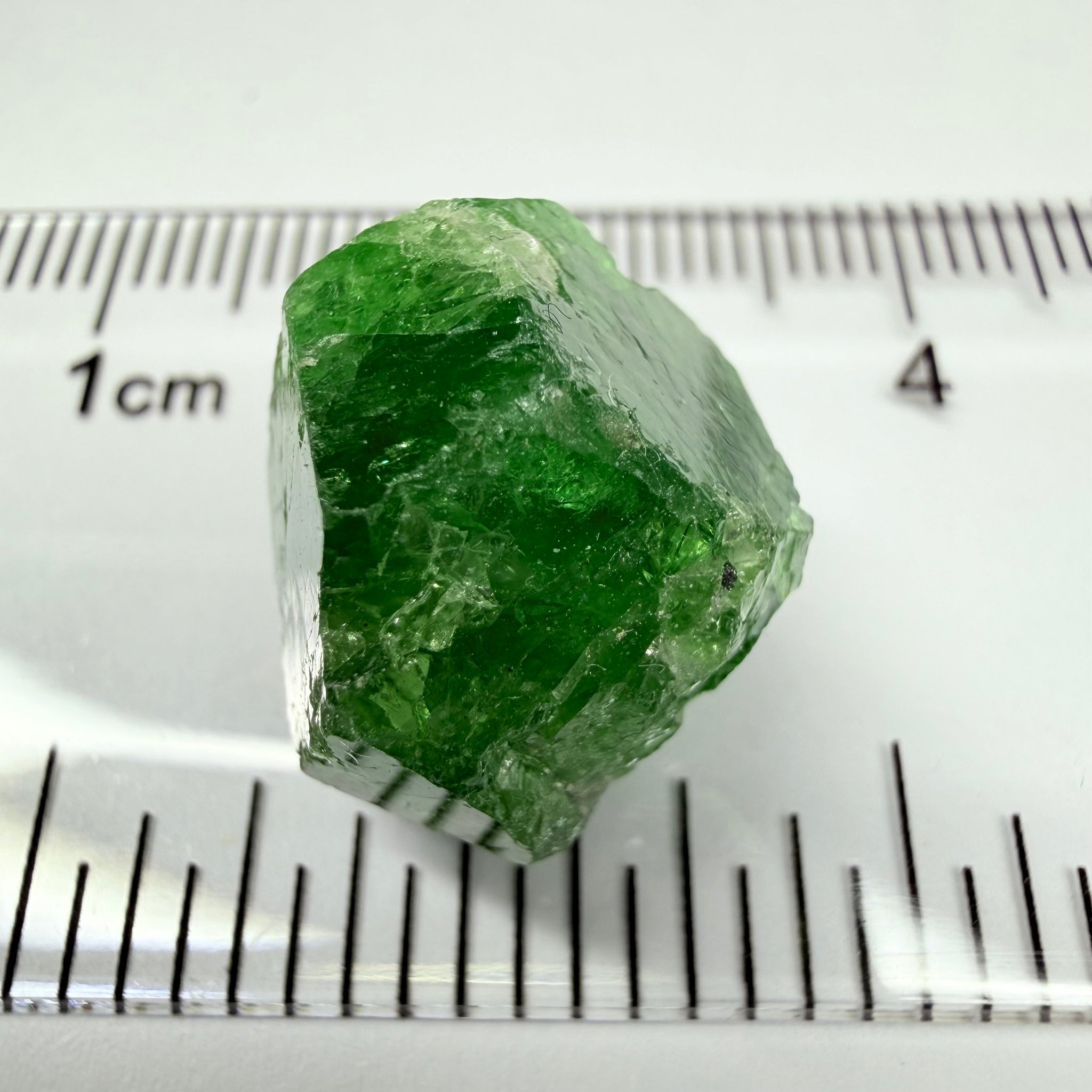 Tsavorite Garnet Crystal, 25.73ct, Merelani, Tanzania, Untreated Unheated