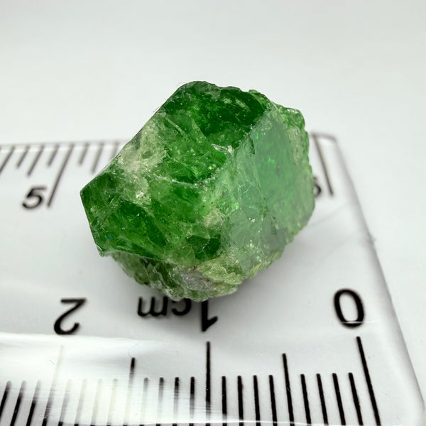 Tsavorite Garnet Crystal, 25.73ct, Merelani, Tanzania, Untreated Unheated