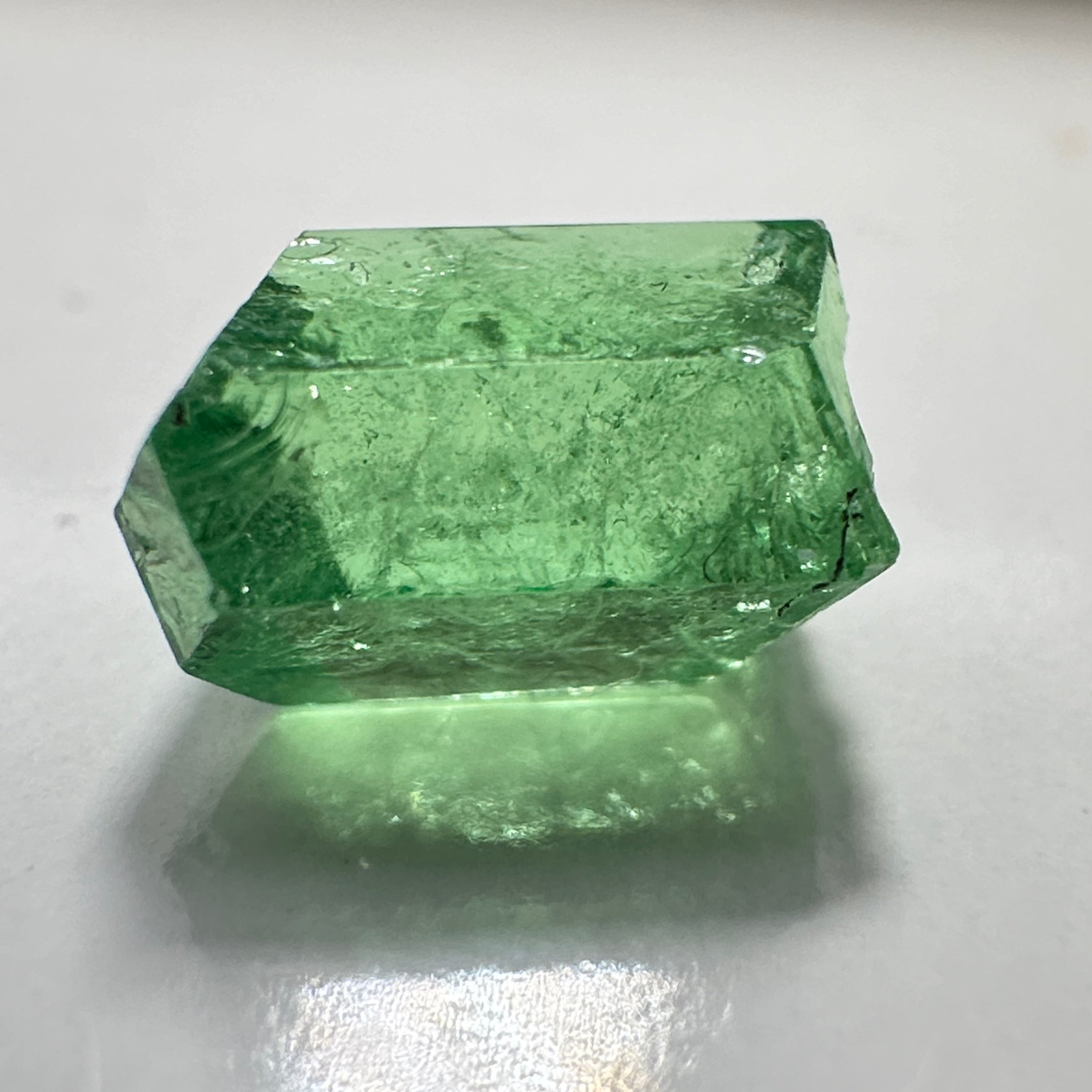 3.65ct A very unusual Tsavorite crystal from Merelani in Tanzania, Untreated Unheated