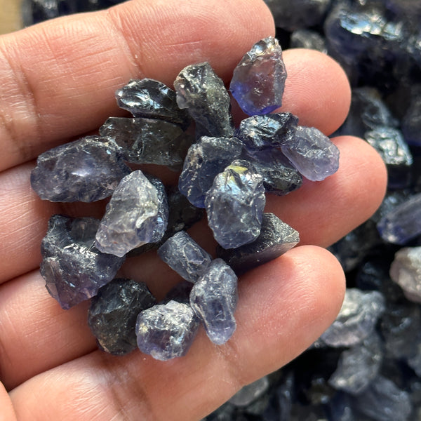 Iolite, Tanzania, Per Stone, faceting, cabbing and specimen grade mixed