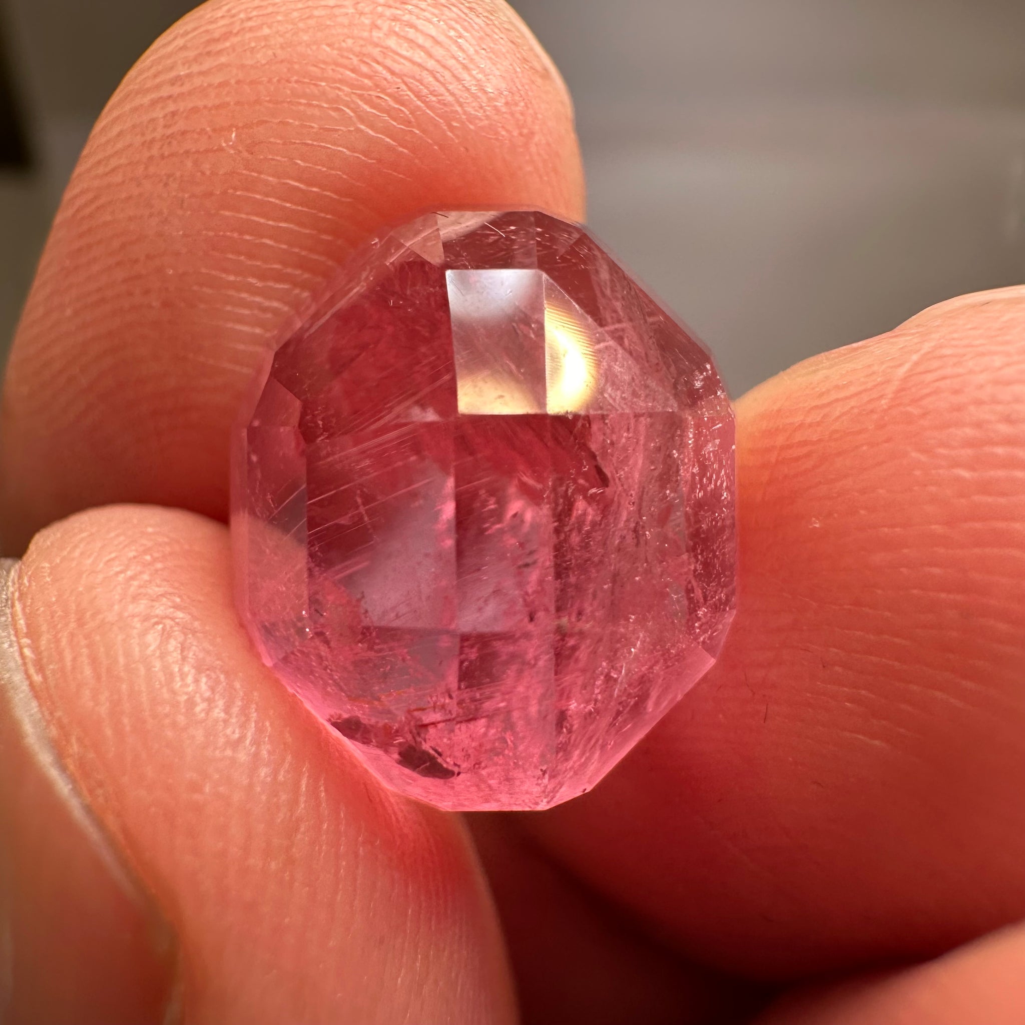 Congo Tourmaline, 13.45ct, Untreated Unheated, see it in different lights