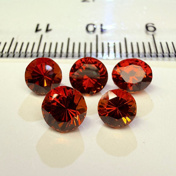 Malaya Spessartite Garnet Lot, 4.46ct, Tanzania, Untreated Unheated, 0.89ct av.