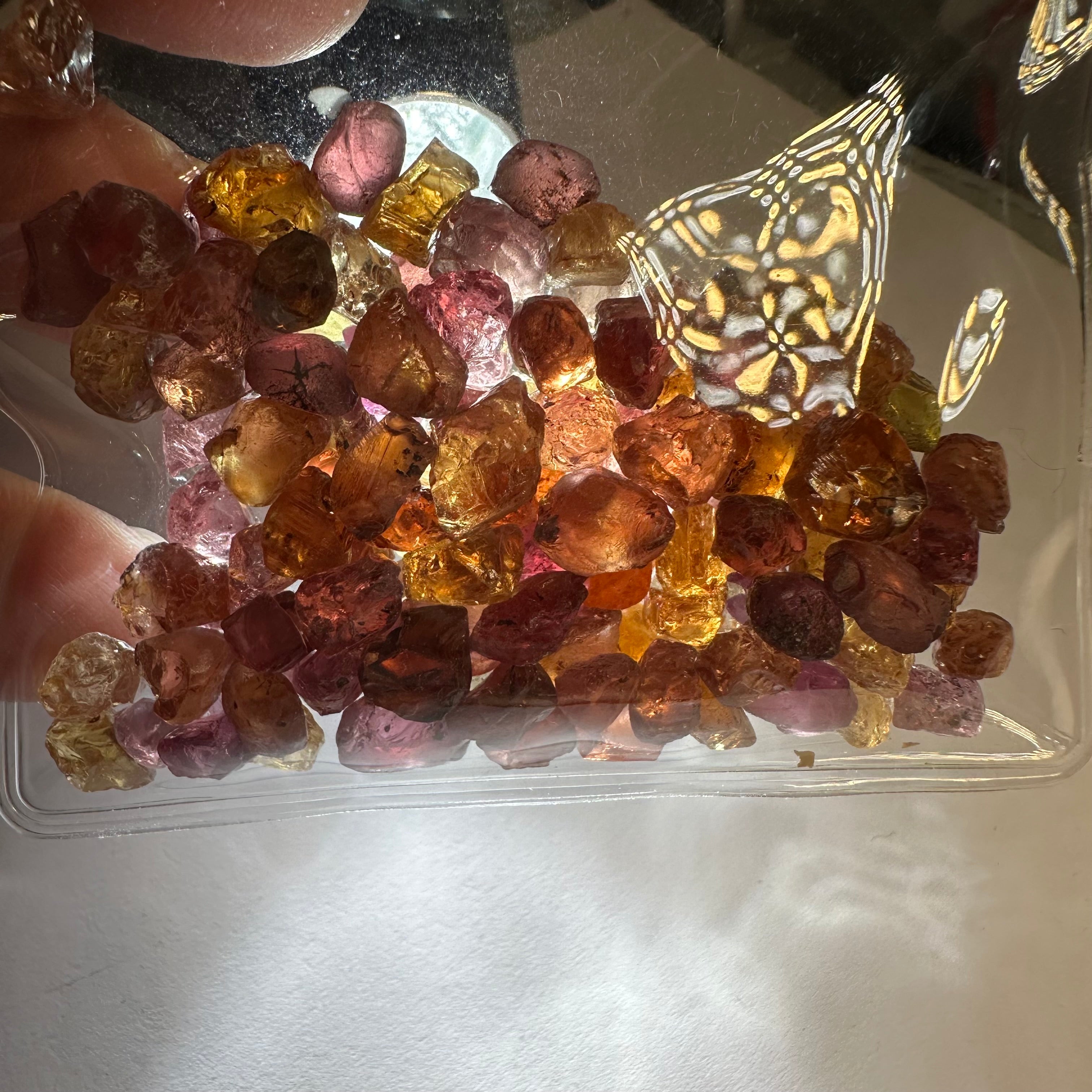168.87ct Mixed Garnet Lot, Tanzania, Untreated Unheated, slightly included to included