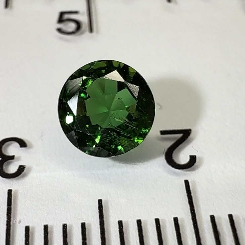 Chrome Tourmaline, 0.67ct, Tanzania, Untreated Unheated, native cut