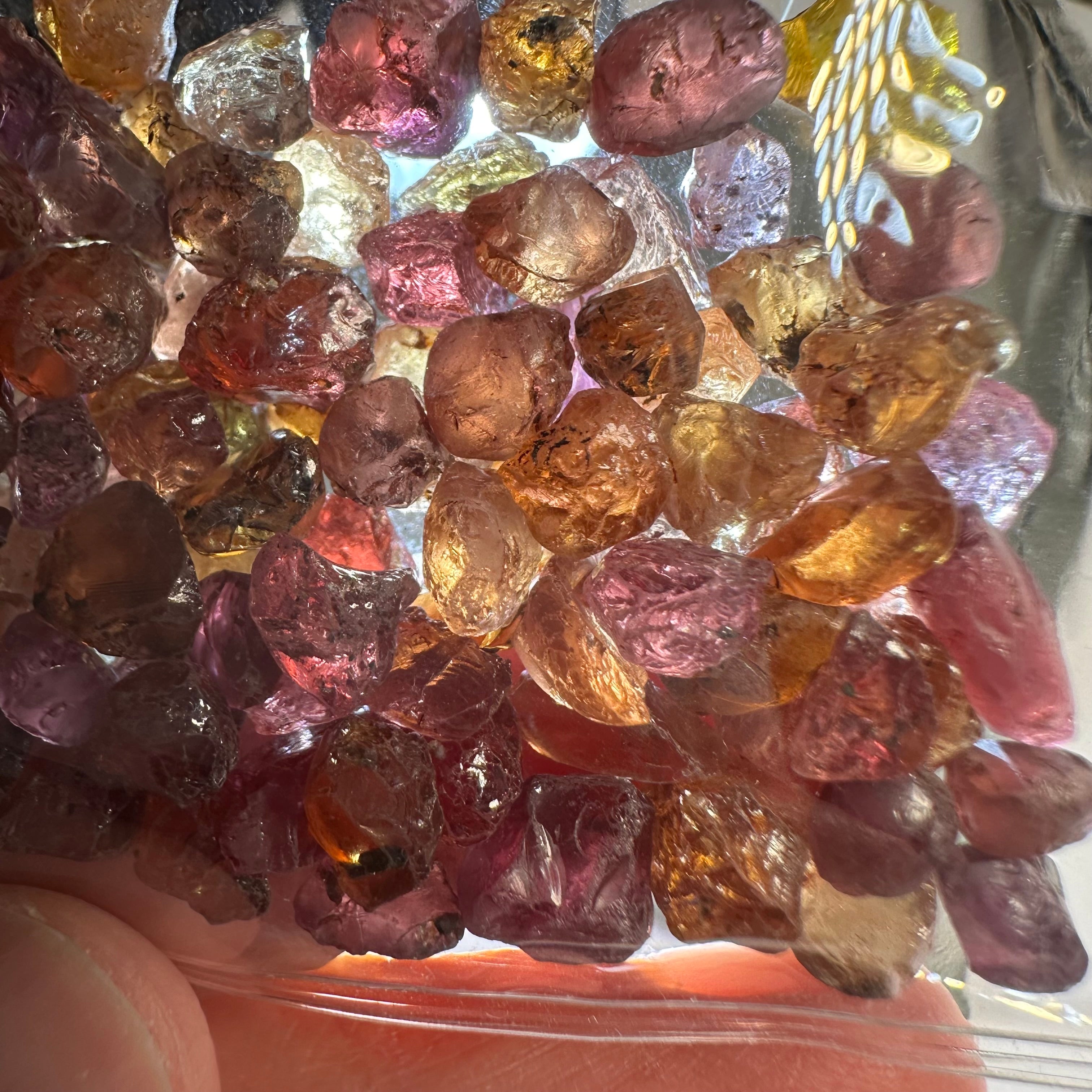 151.34ct Mixed Garnet Lot, Tanzania, Untreated Unheated, slightly included to included