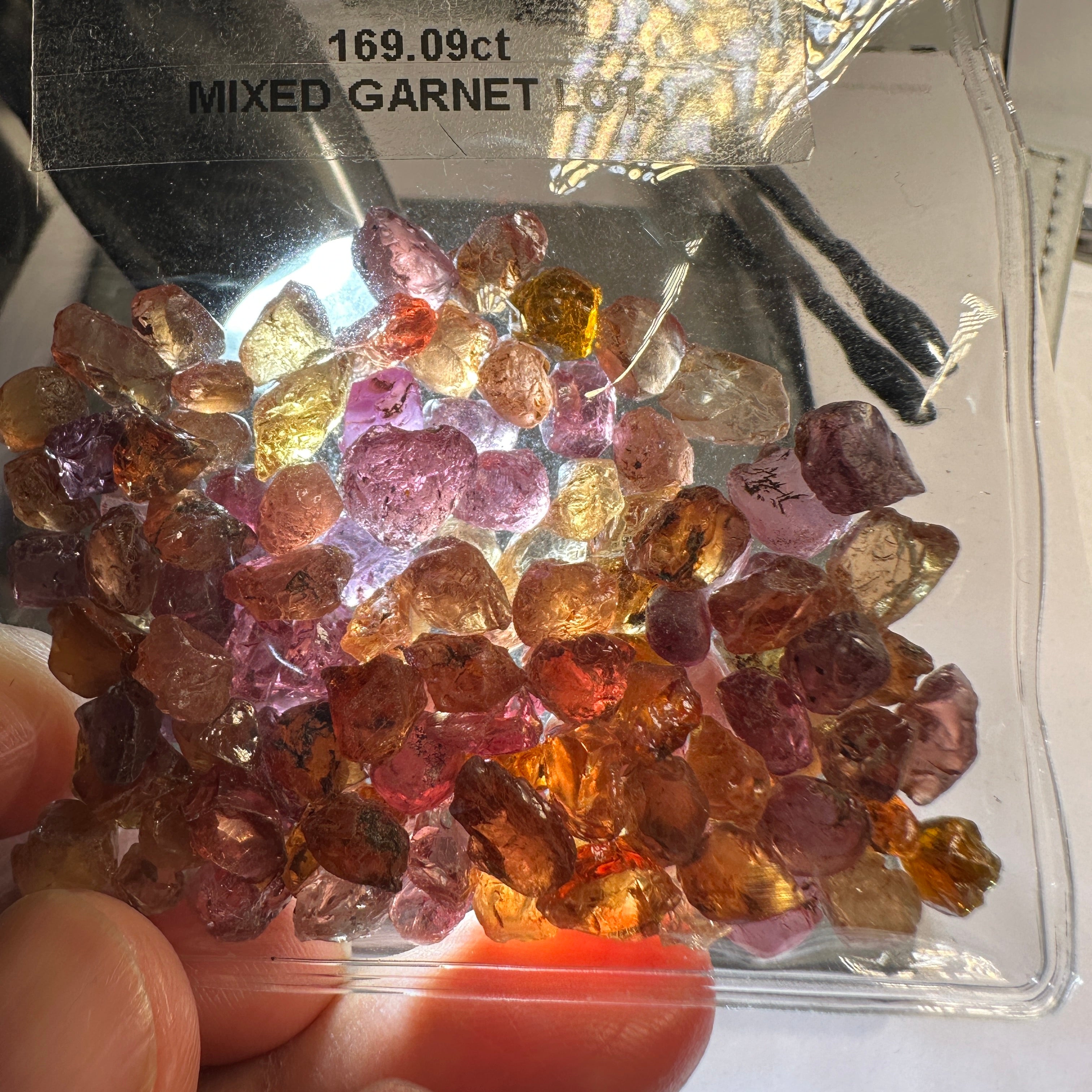 169.09ct Mixed Garnet Lot, Tanzania, Untreated Unheated, slightly included to included