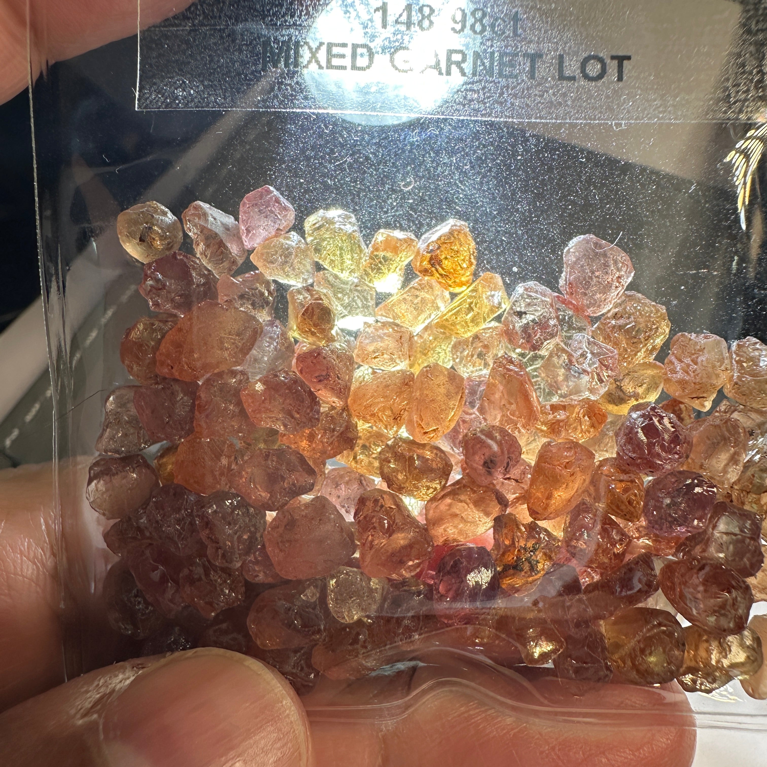 148.98ct Mixed Garnet Lot, Tanzania, Untreated Unheated, slightly included to included
