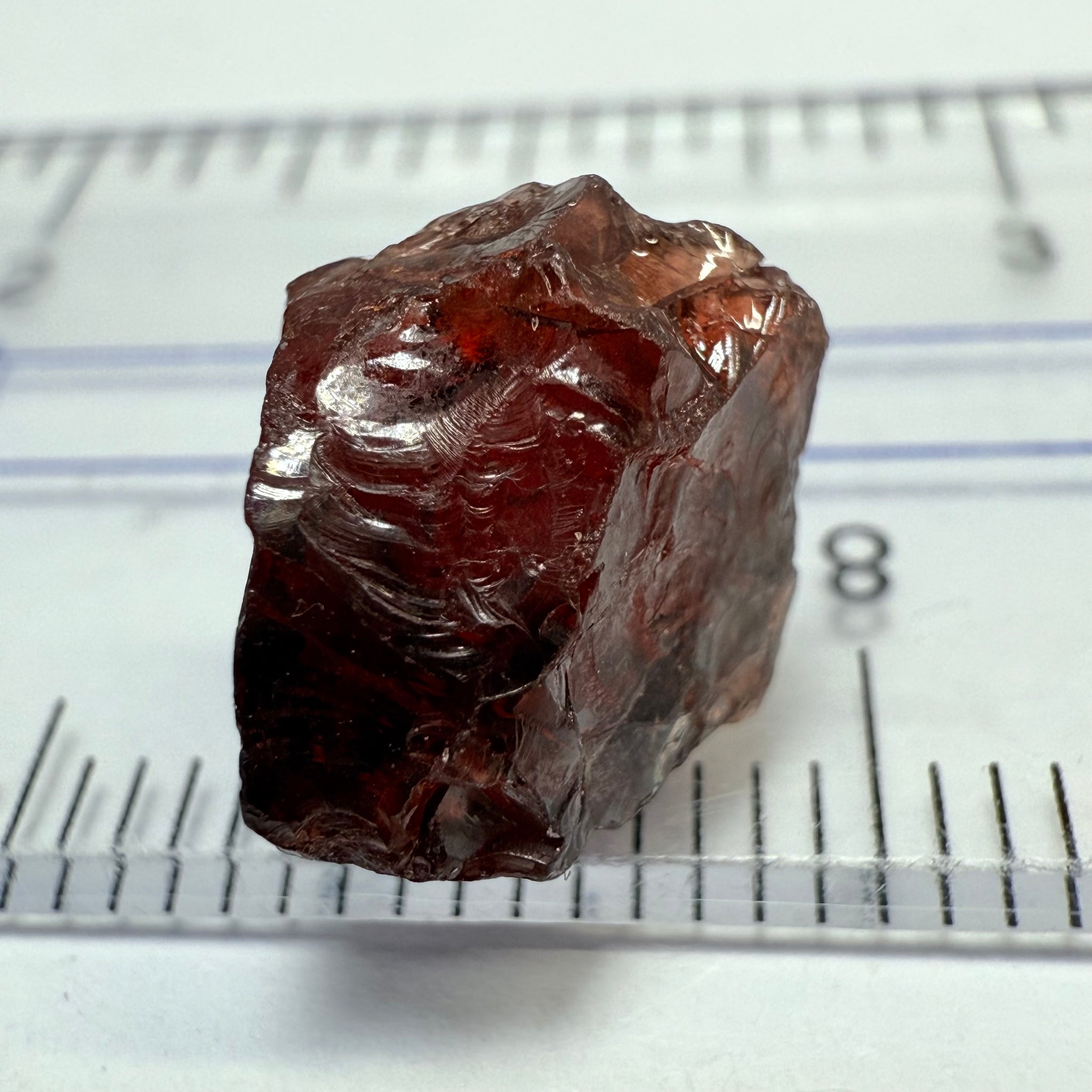 Garnet, 6.84ct, Umba, Tanzania. Untreated Unheated, slight surface issues that will take off 2 corners on preform, rest vs due to slight silk, dark body tone