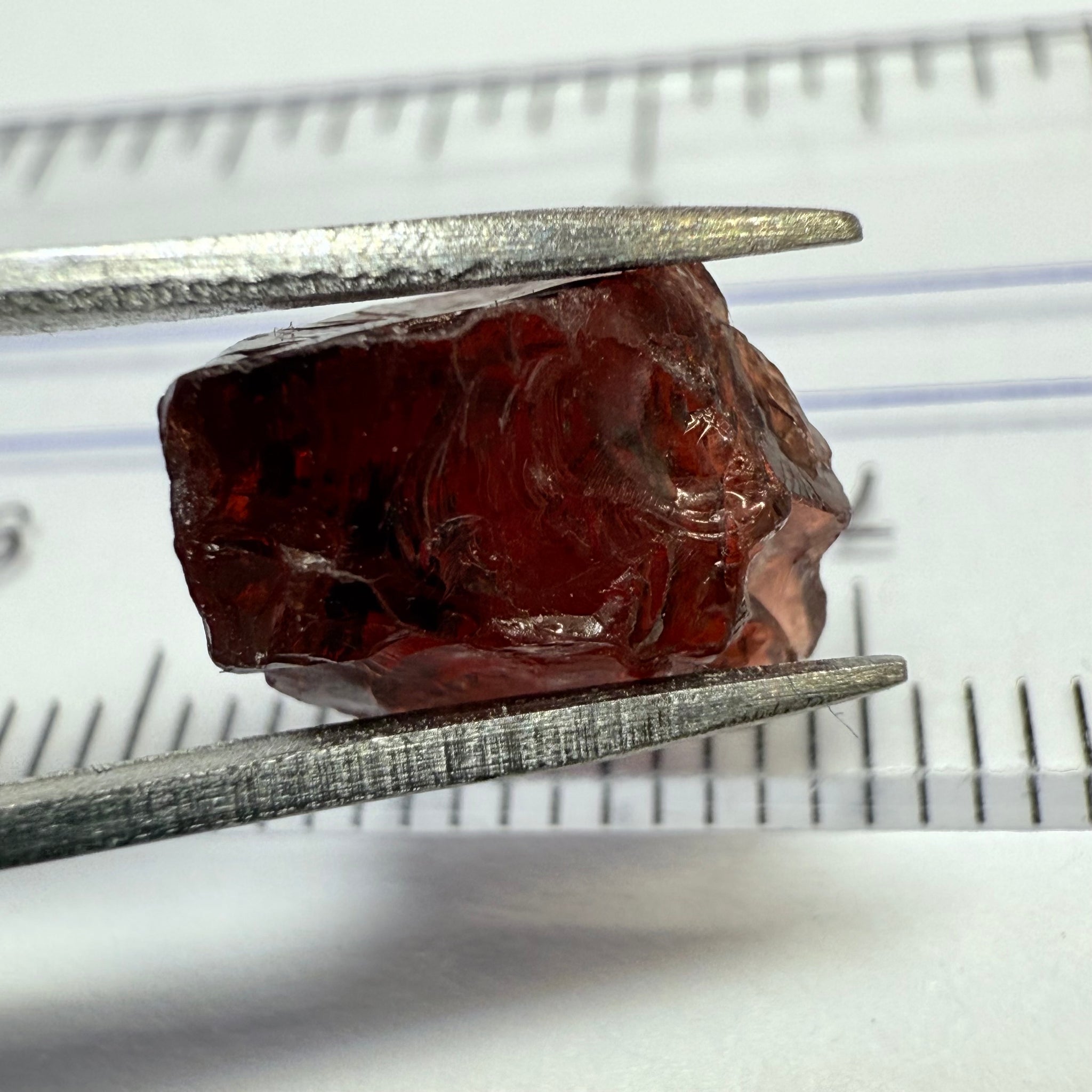 Garnet, 6.84ct, Umba, Tanzania. Untreated Unheated, slight surface issues that will take off 2 corners on preform, rest vs due to slight silk, dark body tone