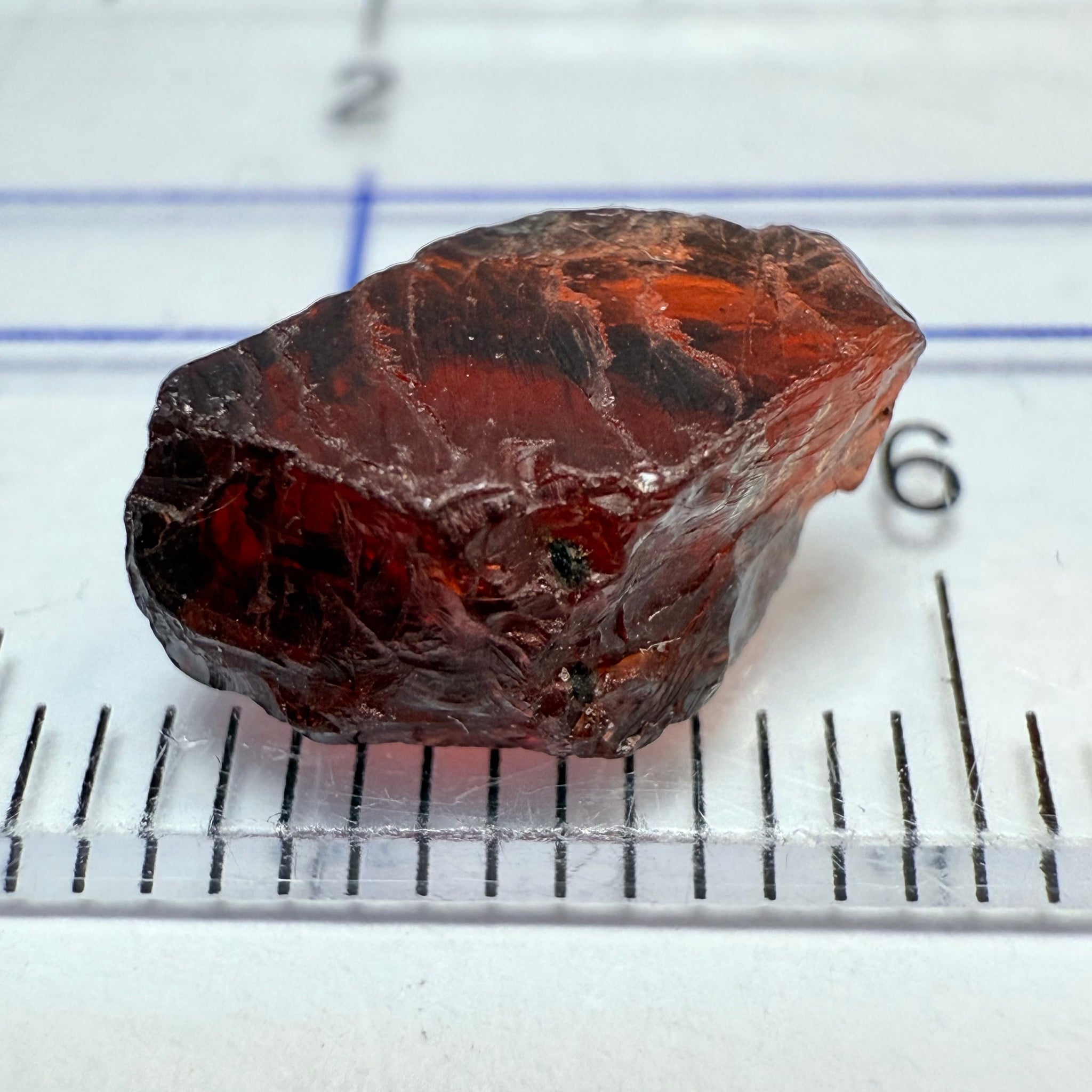 Garnet, 3.83ct, Umba, Tanzania. Untreated Unheated, dark body tone, vs