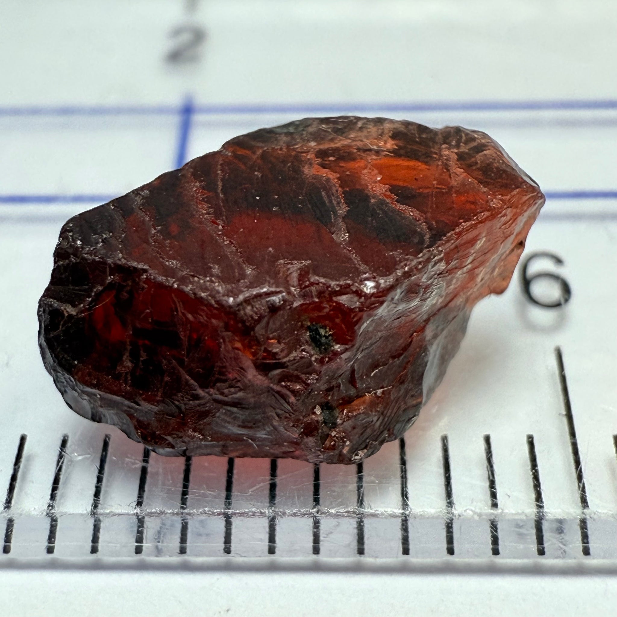 Garnet, 3.83ct, Umba, Tanzania. Untreated Unheated, dark body tone, vs