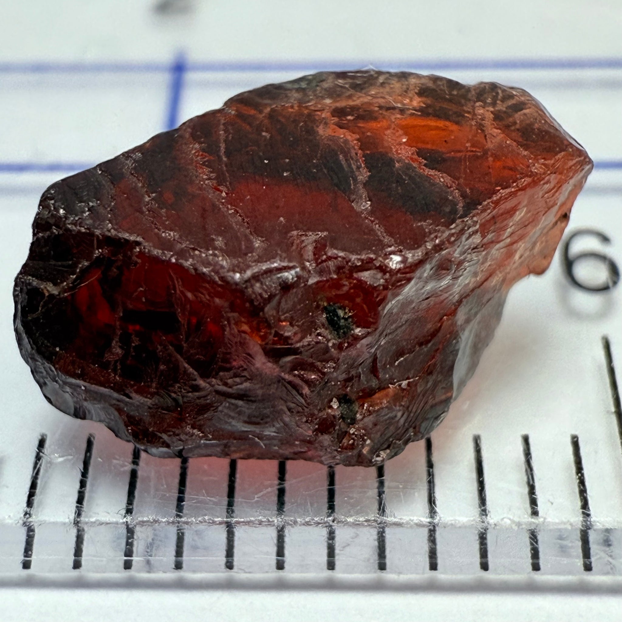 Garnet, 3.83ct, Umba, Tanzania. Untreated Unheated, dark body tone, vs