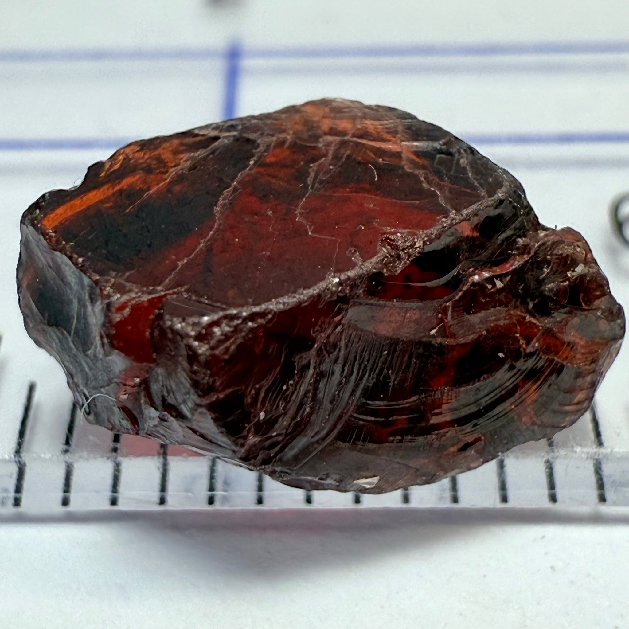 Garnet, 3.83ct, Umba, Tanzania. Untreated Unheated, dark body tone, vs