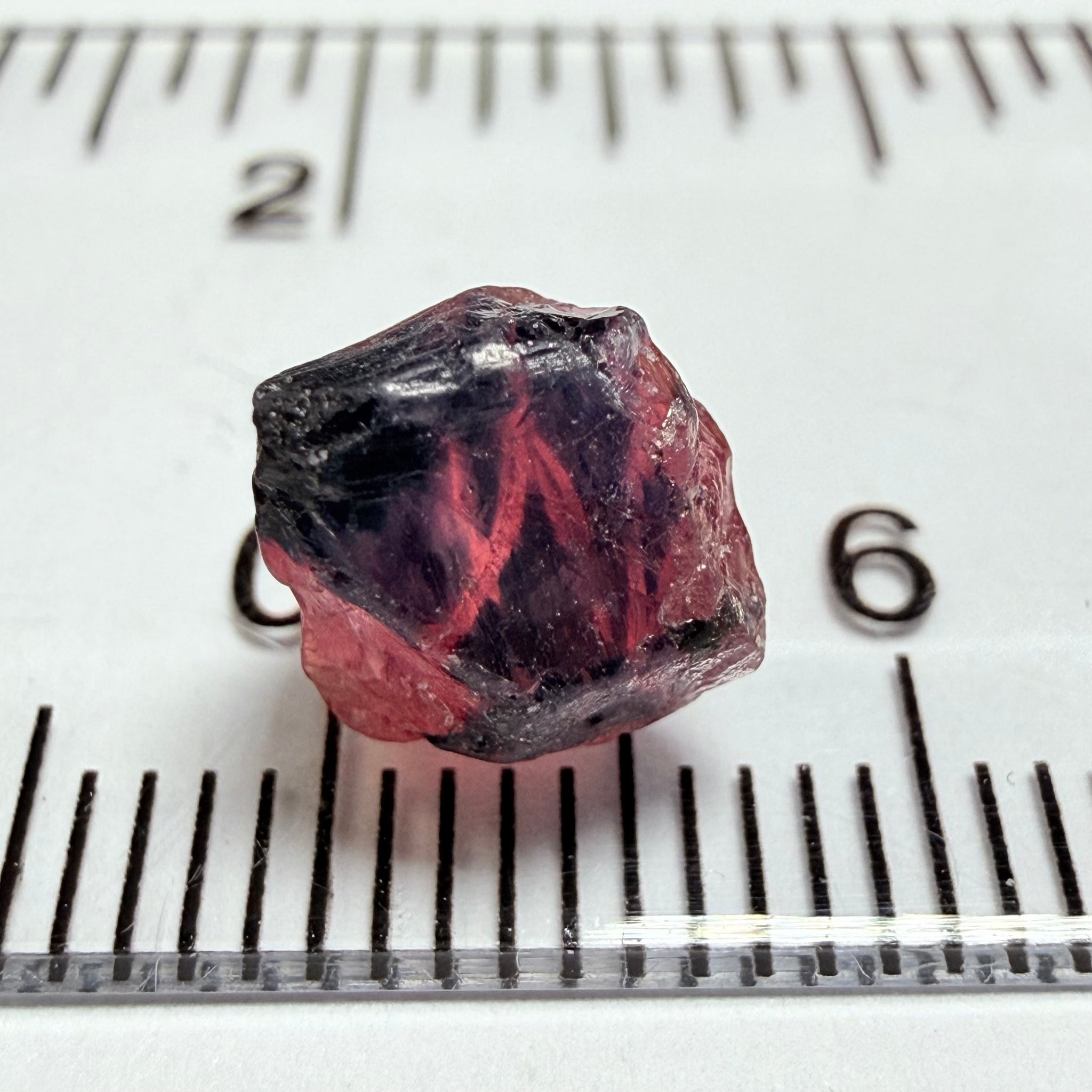 Winza Sapphire, 3.52ct, Winza, Tanzania, Untreated Unheated, cracks on the outside that will need to be removed before faceting, rest vs- vvs, see the brighter backlit pics, I have indicated crack positions