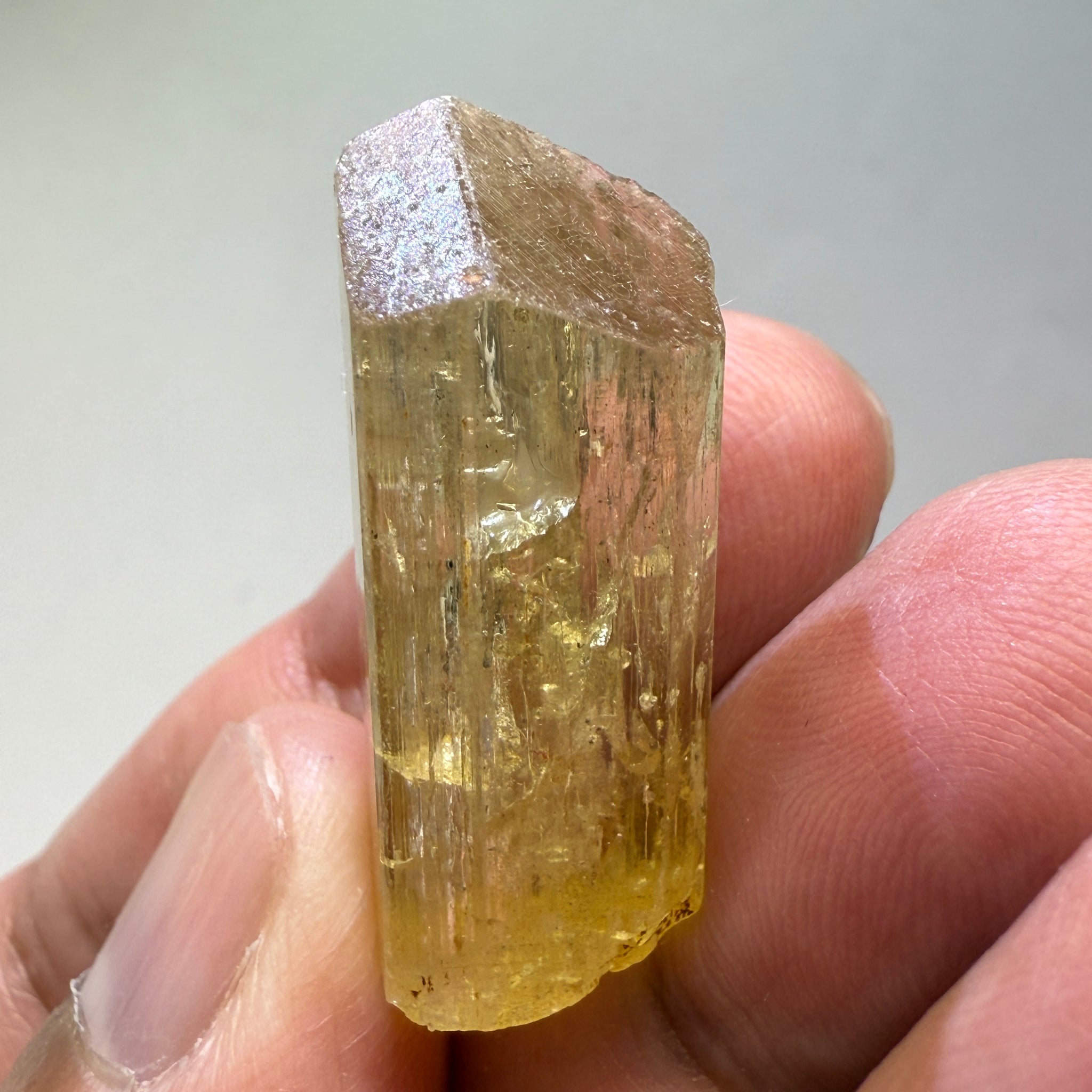 Golden Scapolite Crystal, 41.37ct, Dodoma, Tanzania, Untreated Unheated