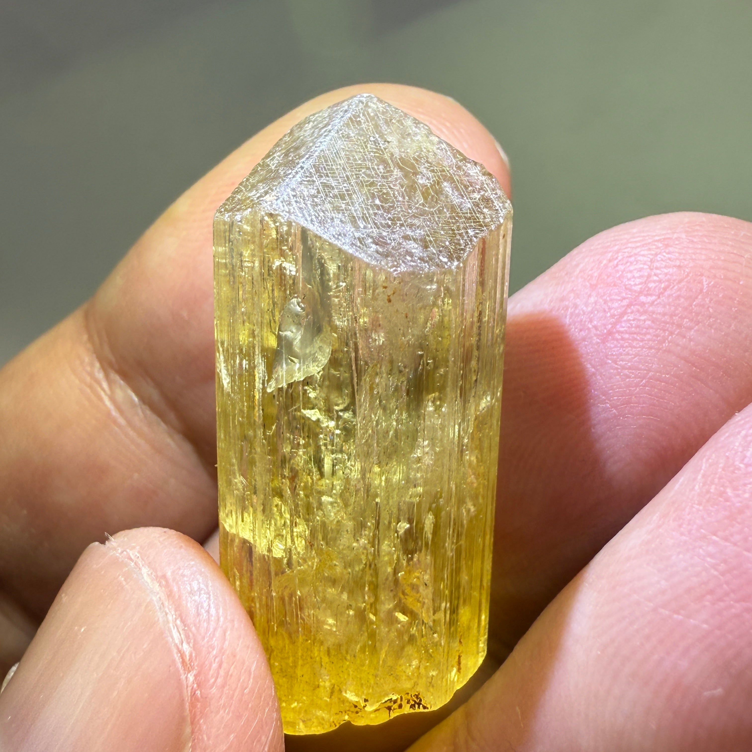 Golden Scapolite Crystal, Dodoma, Tanzania, Untreated