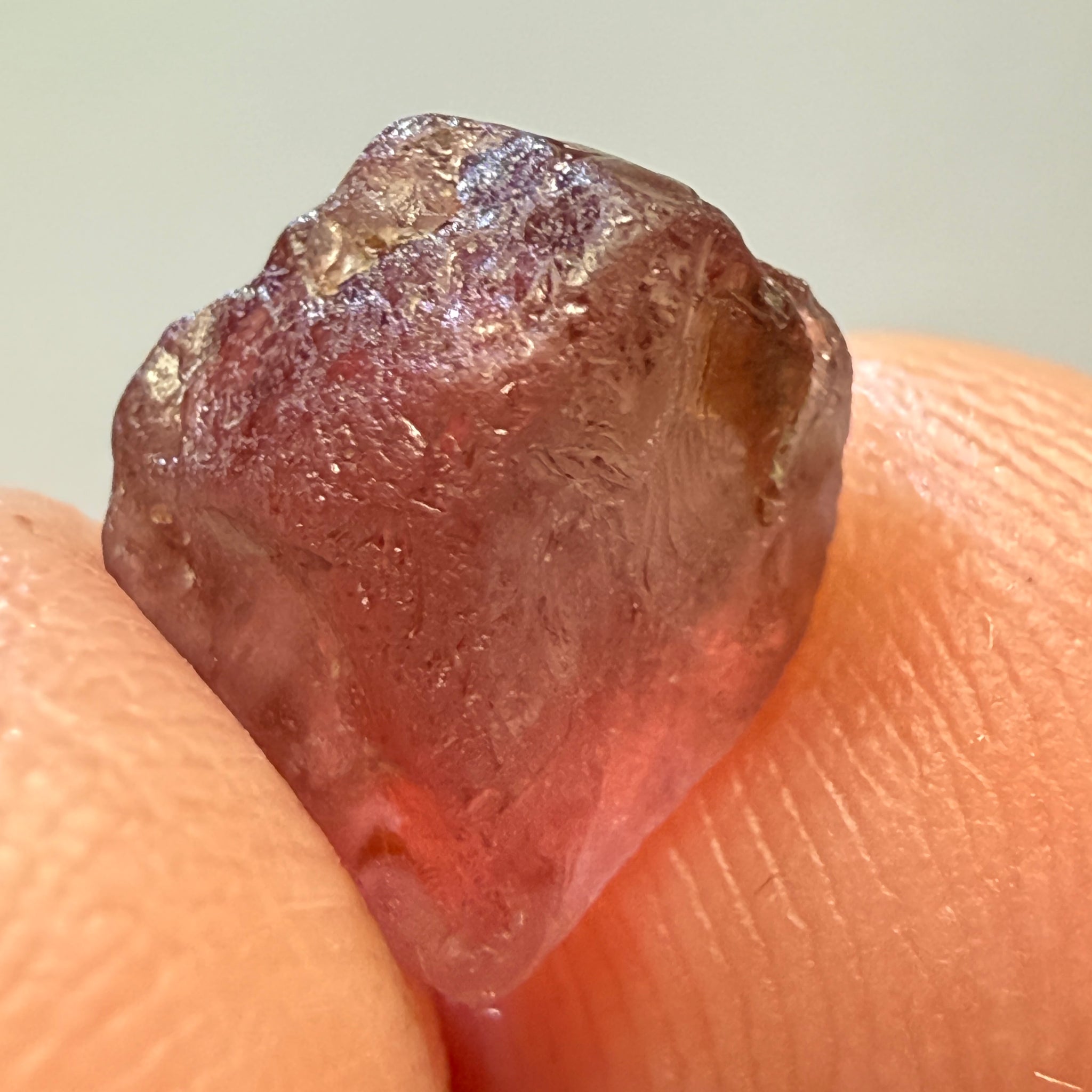 Mahenge Garnet, 3.65ct, vvs-if with a tiny piece of gunk, see photos I have circled it, Tanzania, Untreated Unheated
