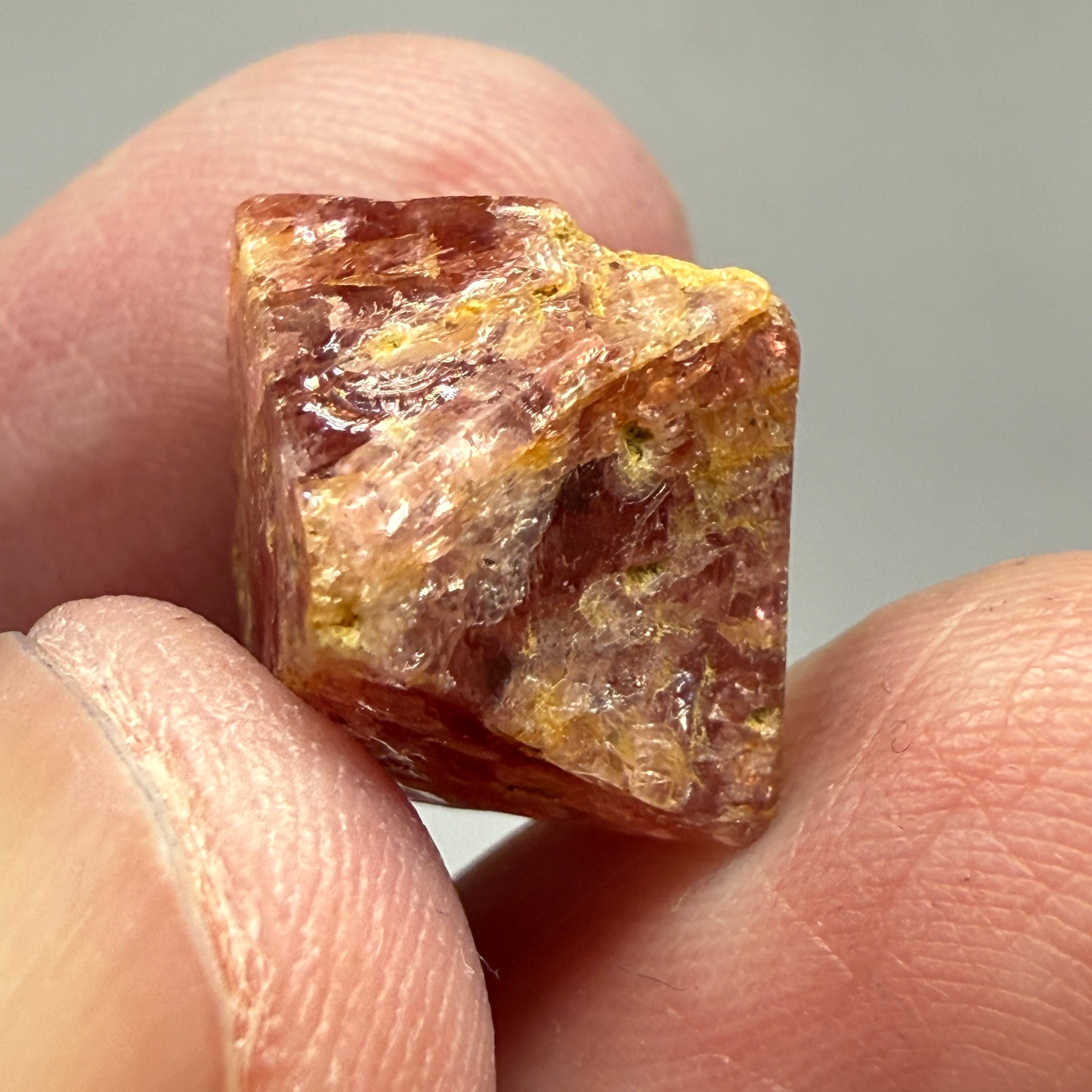 Mahenge Spinel Crystal, 19.08ct, Tanzania, Untreated Untreated. Gemmy tip