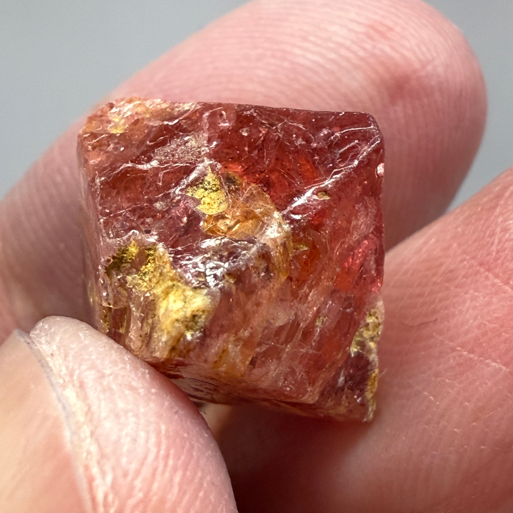 Mahenge Spinel Crystal, 19.08ct, Tanzania, Untreated Untreated. Gemmy tip