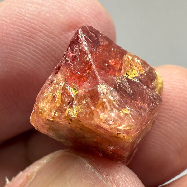 Mahenge Spinel Crystal, 19.08ct, Tanzania, Untreated Untreated. Gemmy tip