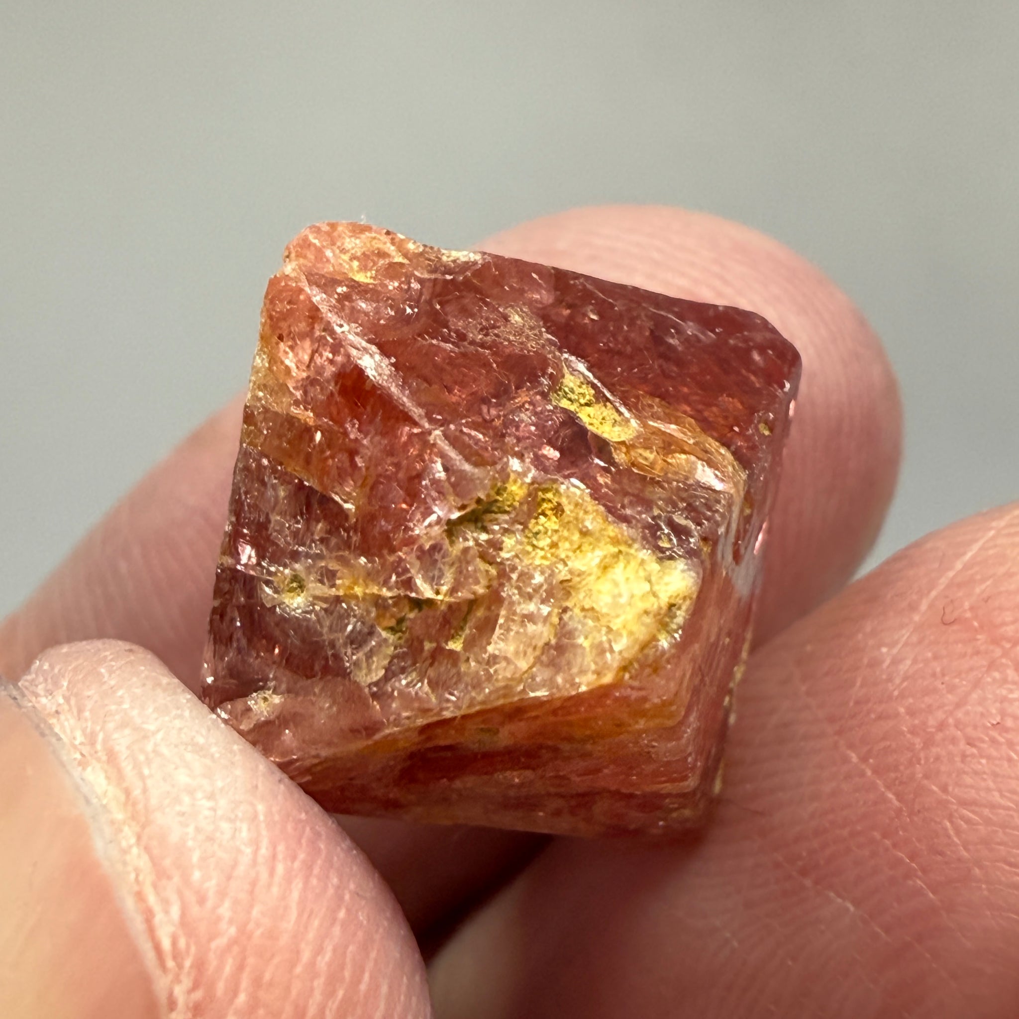 Mahenge Spinel Crystal, 19.08ct, Tanzania, Untreated Untreated. Gemmy tip