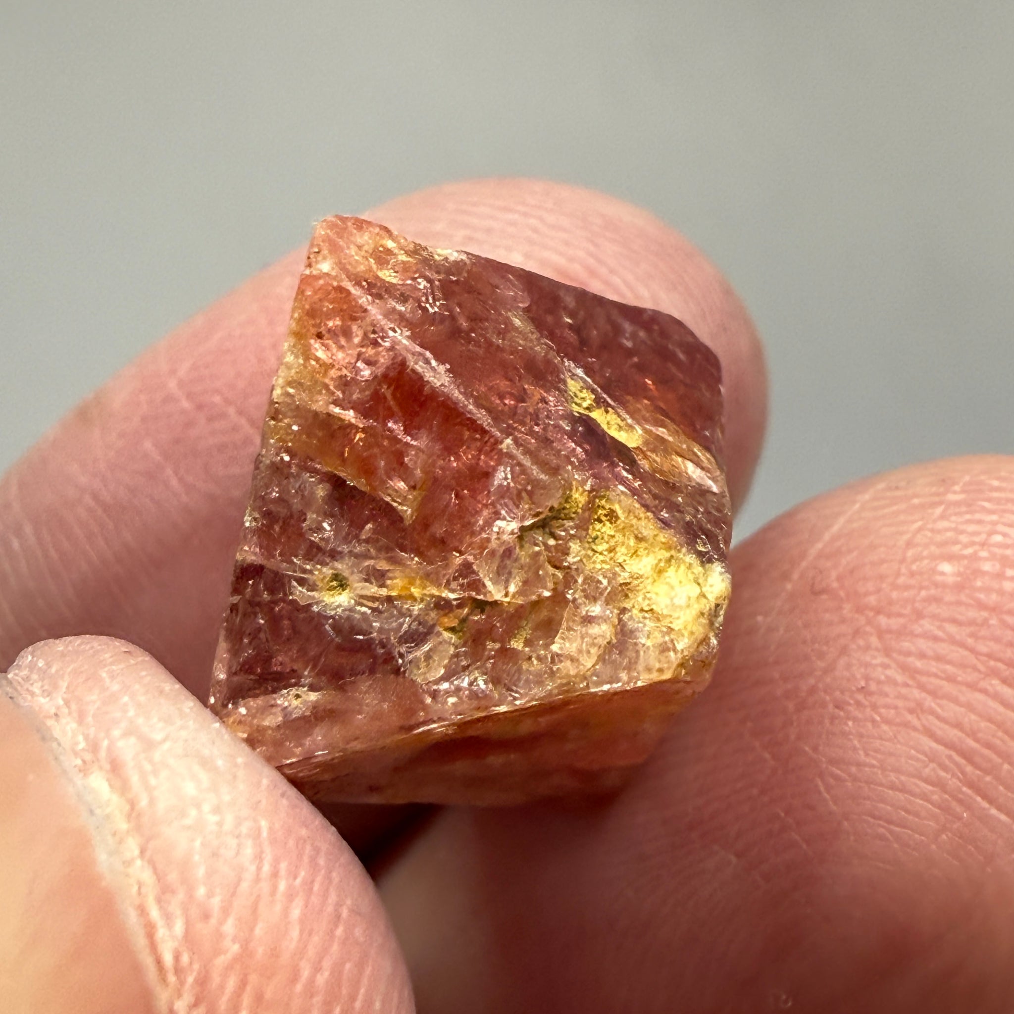 Mahenge Spinel Crystal, 19.08ct, Tanzania, Untreated Untreated. Gemmy tip
