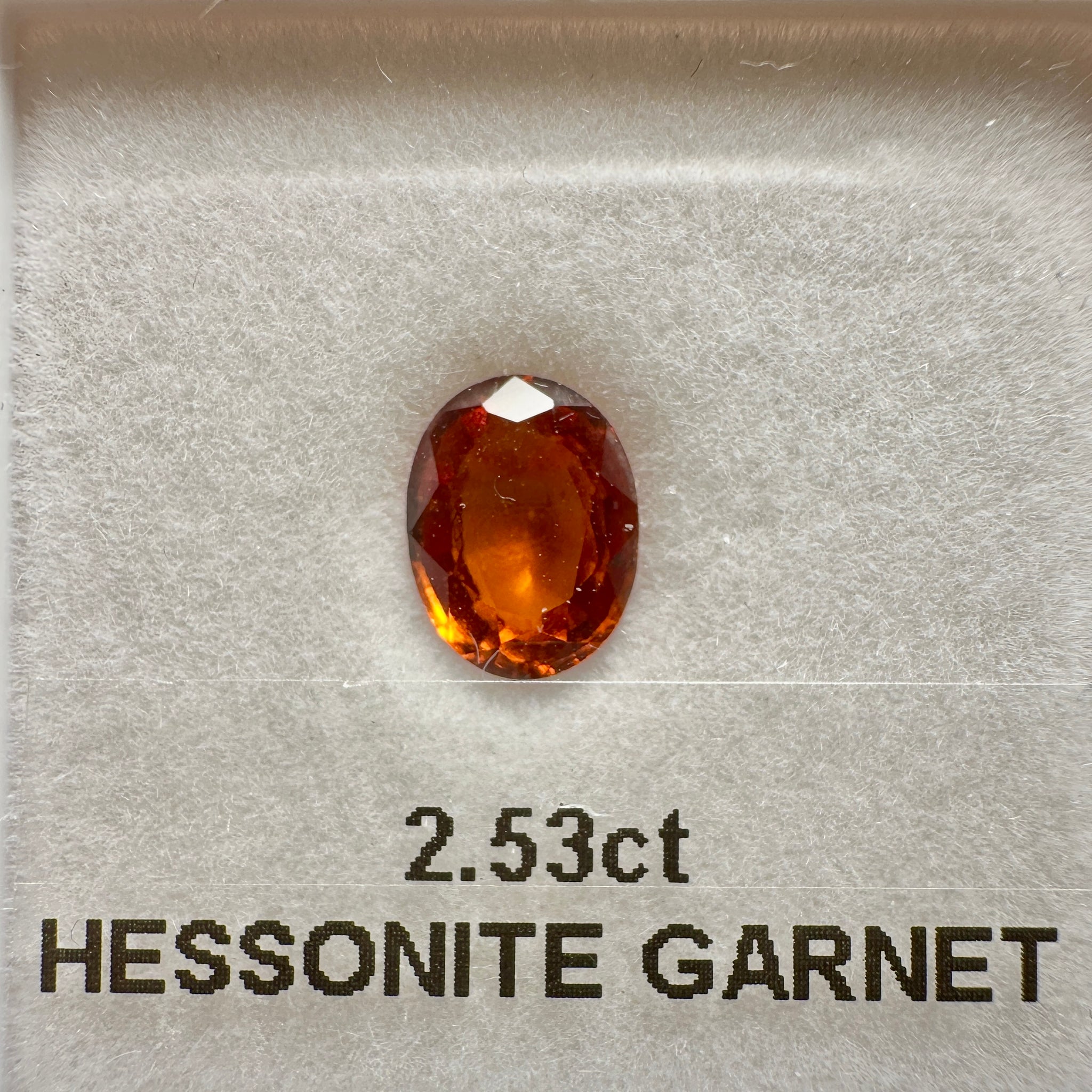 Hessonite Garnet, 2.35ct, Untreated Unheated, native cut
