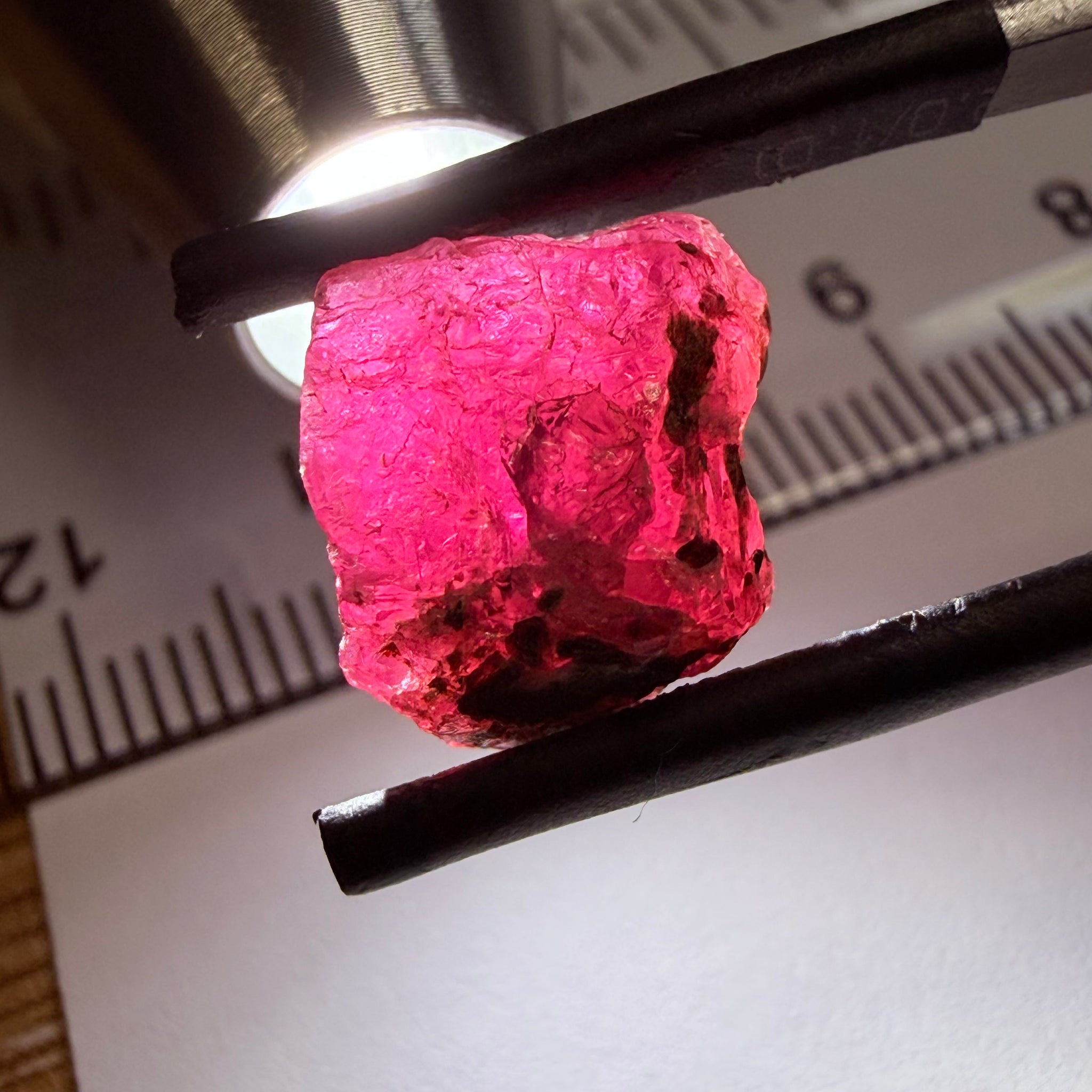 Winza Sapphire, 9.23ct, Winza, Tanzania, Untreated Unheated, included but can be faceted with inclusions, see backlit pics and video