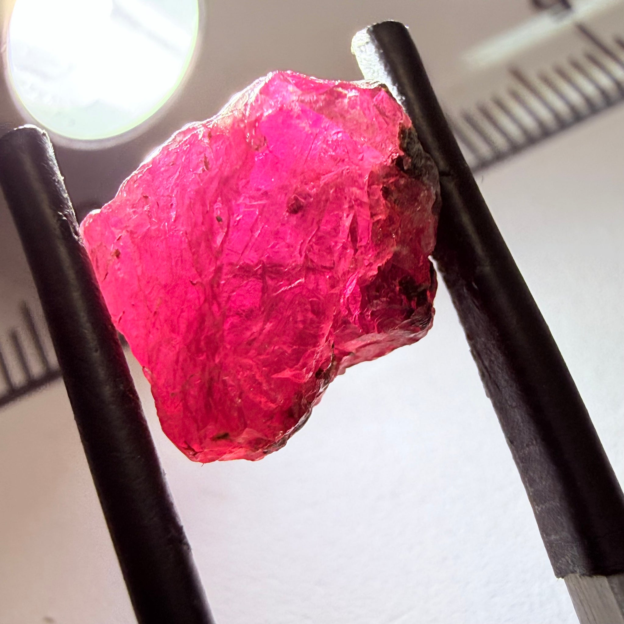 Winza Sapphire, 9.23ct, Winza, Tanzania, Untreated Unheated, included but can be faceted with inclusions, see backlit pics and video