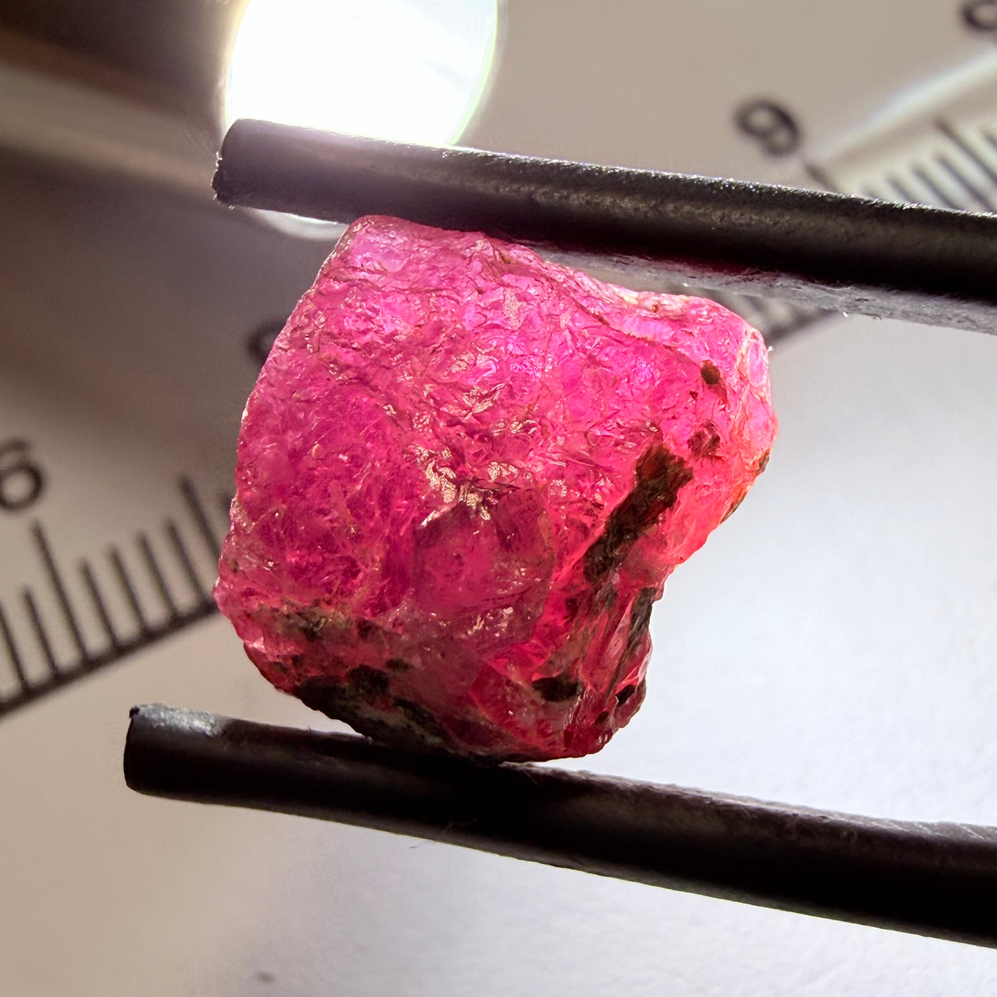 Winza Sapphire, 9.23ct, Winza, Tanzania, Untreated Unheated, included but can be faceted with inclusions, see backlit pics and video