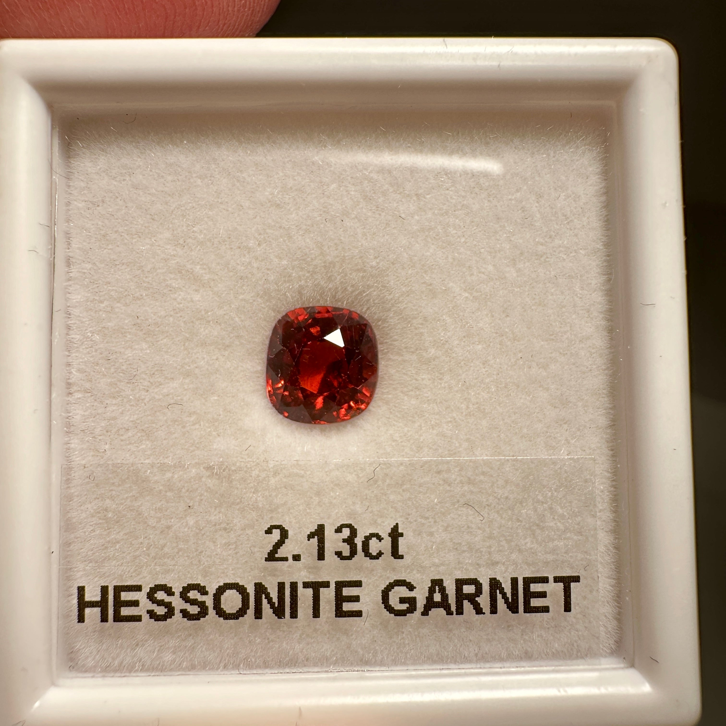 2.13ct Hessonite Garnet, Untreated Unheated, native cut