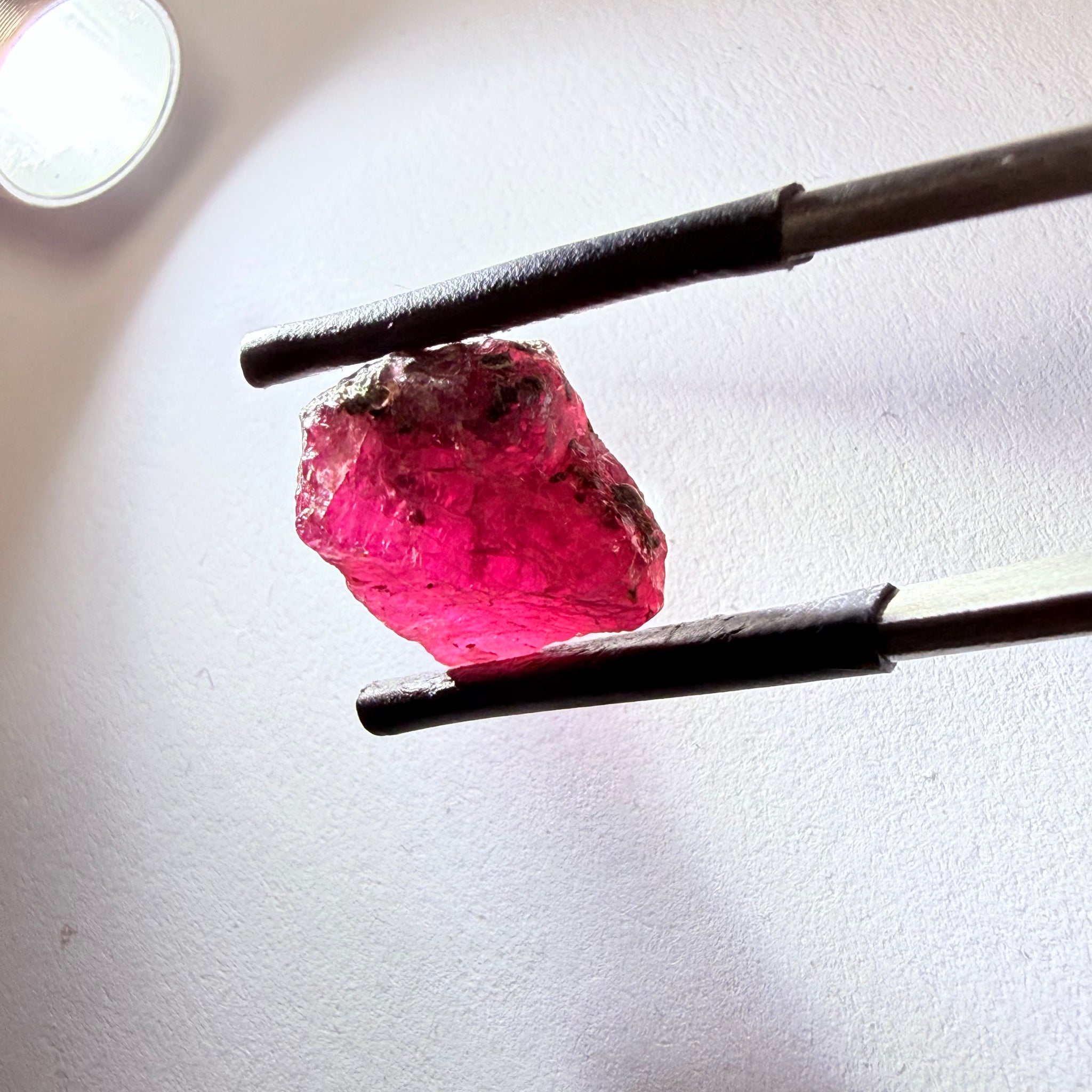 Winza Sapphire, 9.23ct, Winza, Tanzania, Untreated Unheated, included but can be faceted with inclusions, see backlit pics and video
