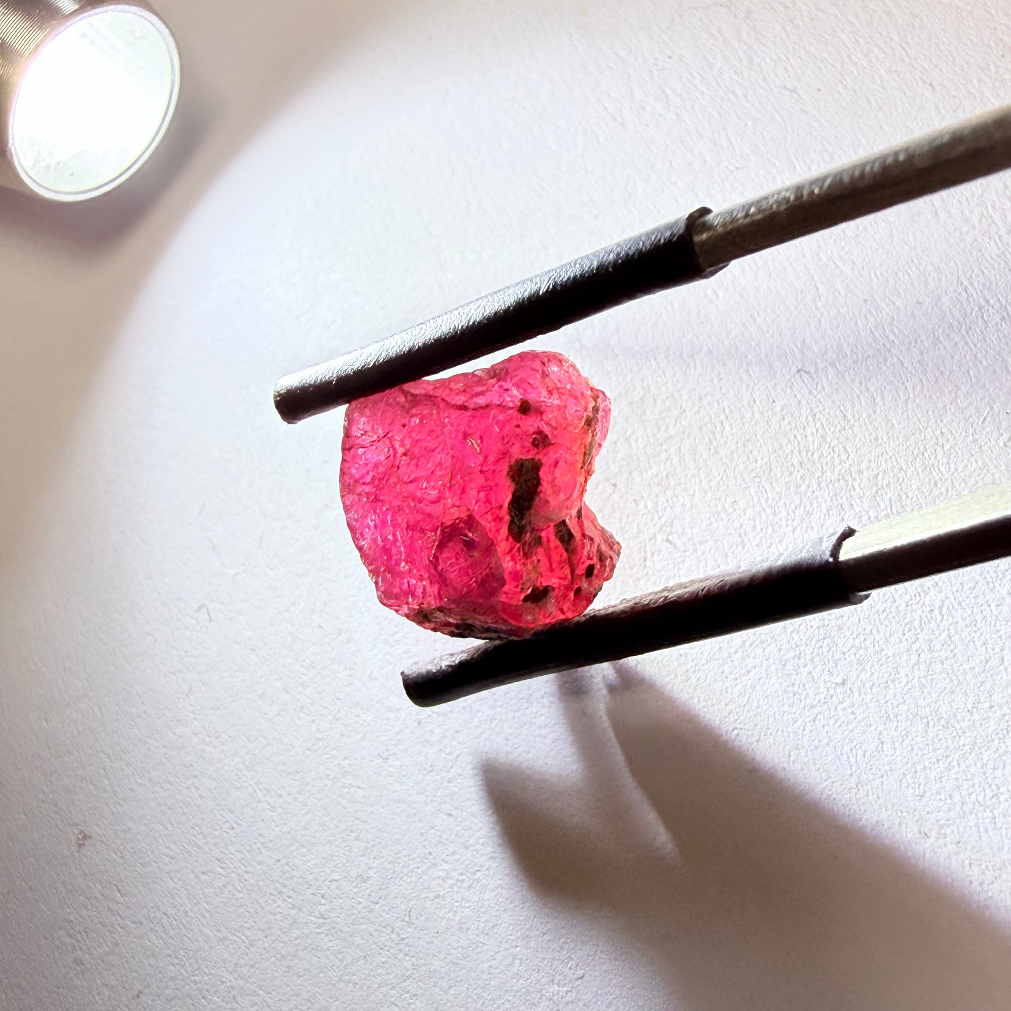 Winza Sapphire, 9.23ct, Winza, Tanzania, Untreated Unheated, included but can be faceted with inclusions, see backlit pics and video