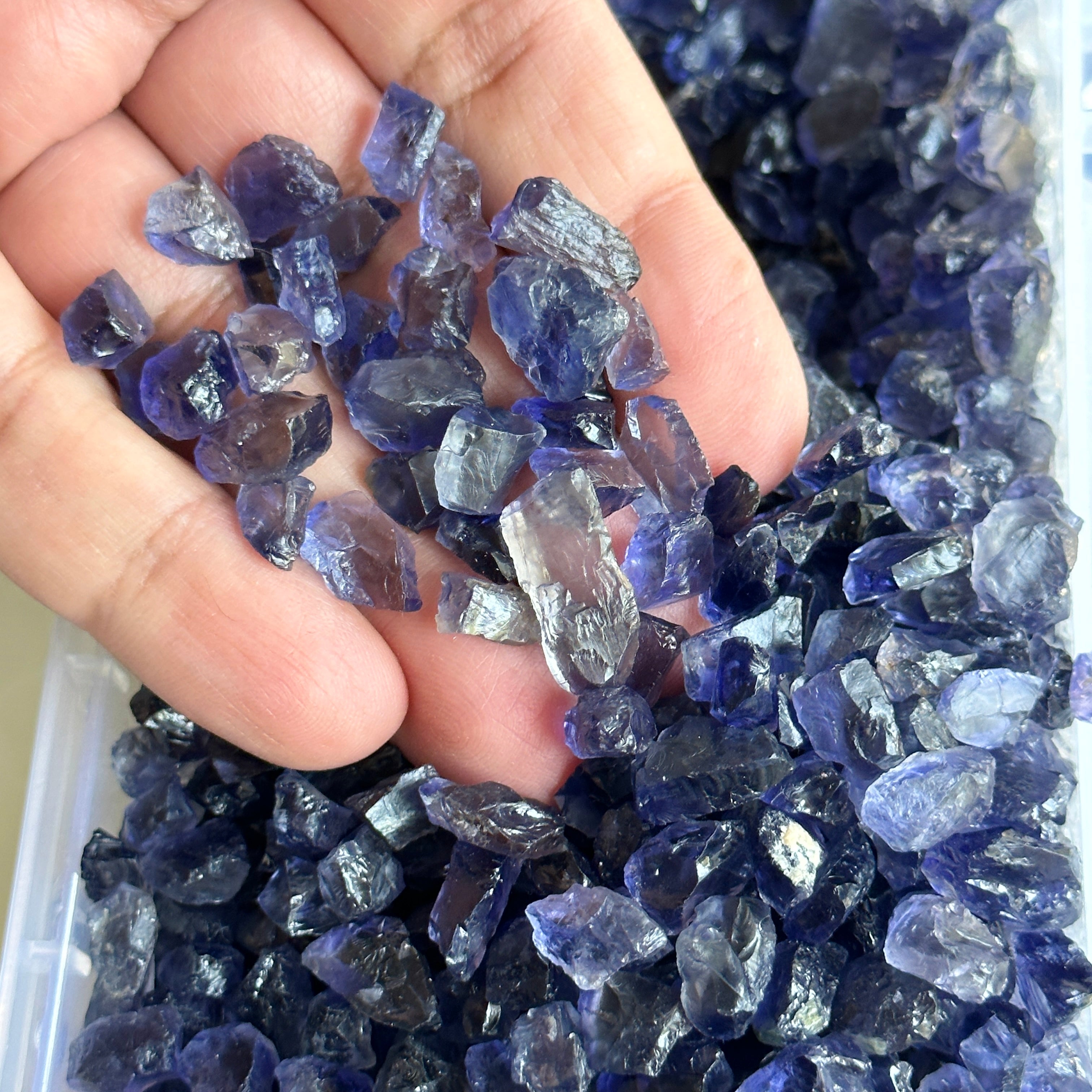 Iolite from Tanzania, price is for PIECES, FACETING ROUGH – Gems