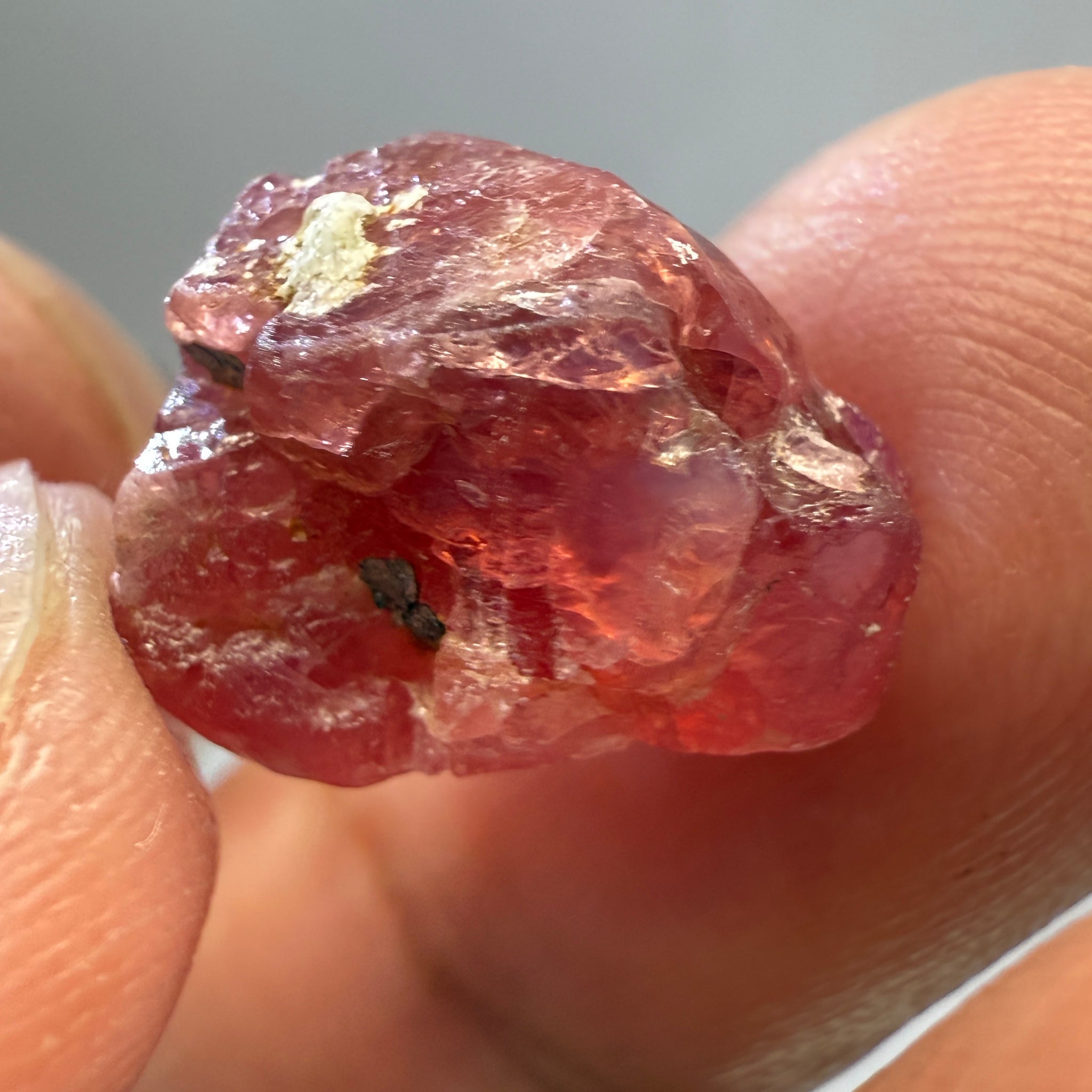 Mahenge Spinel Crystal, 14.19ct, Tanzania, Untreated Unheated. Gem Portion.