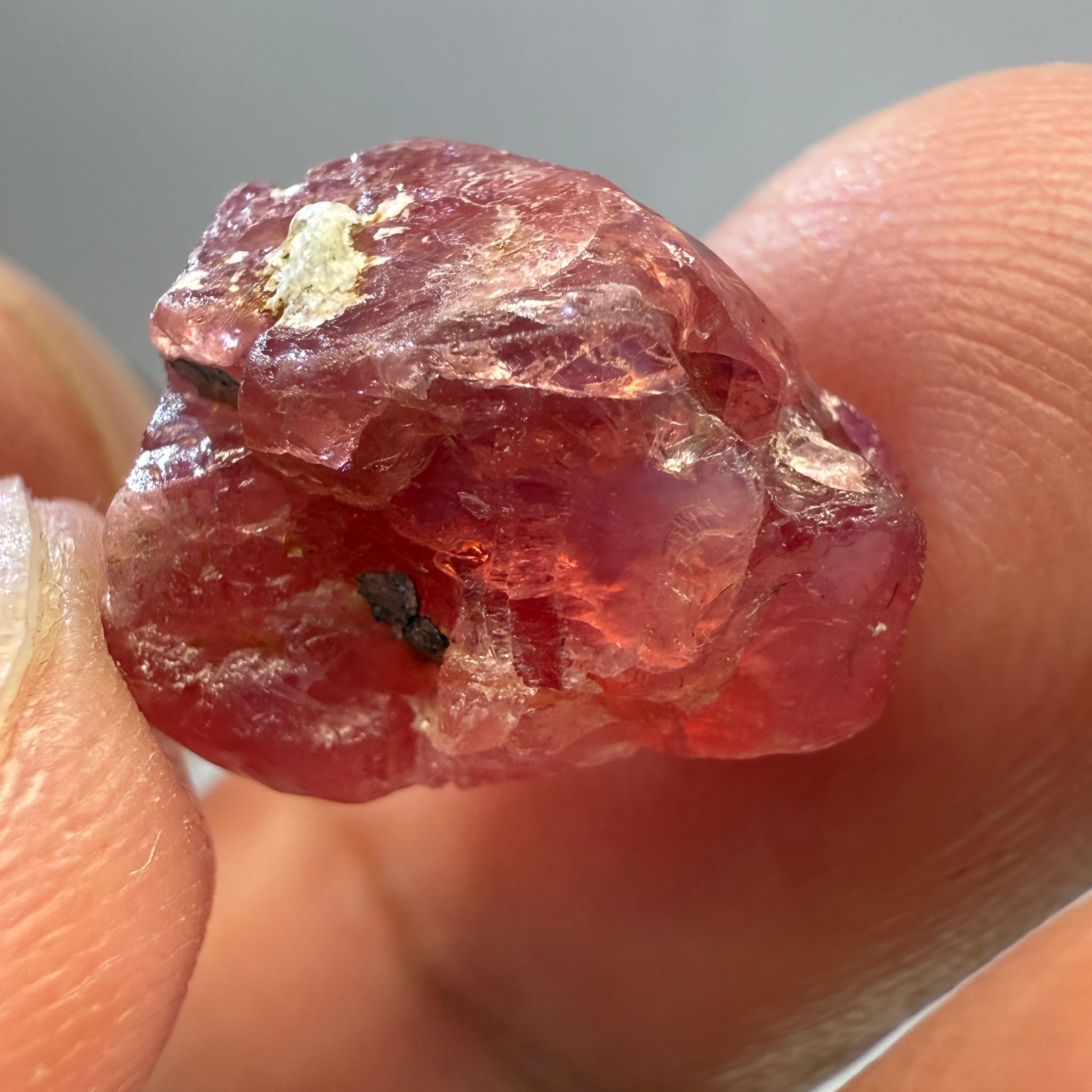 Mahenge Spinel Crystal, 14.19ct, Tanzania, Untreated Unheated. Gem Portion.
