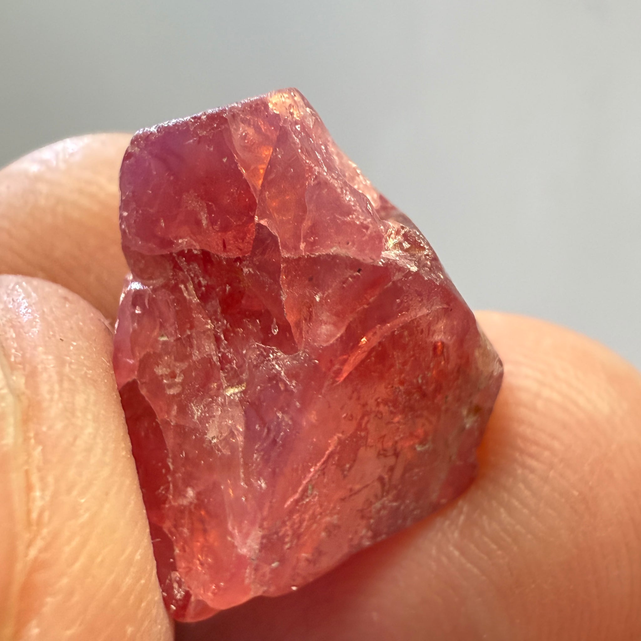 Mahenge Spinel Crystal, 14.19ct, Tanzania, Untreated Unheated. Gem Portion.