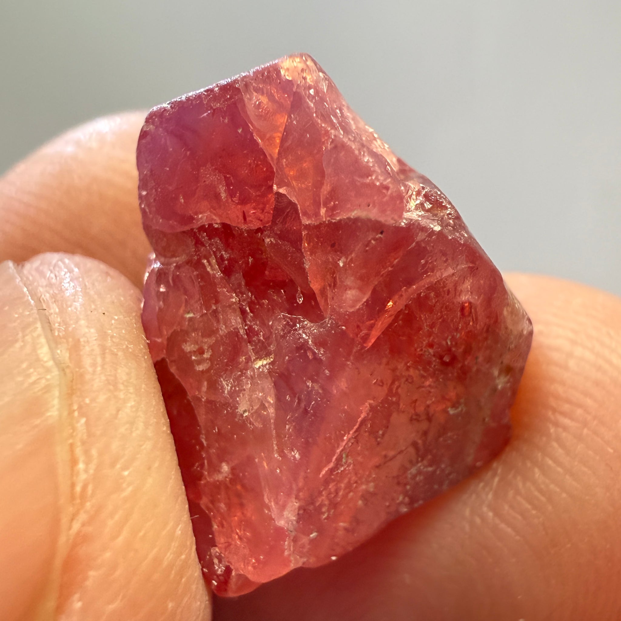 Mahenge Spinel Crystal, 14.19ct, Tanzania, Untreated Unheated. Gem Portion.
