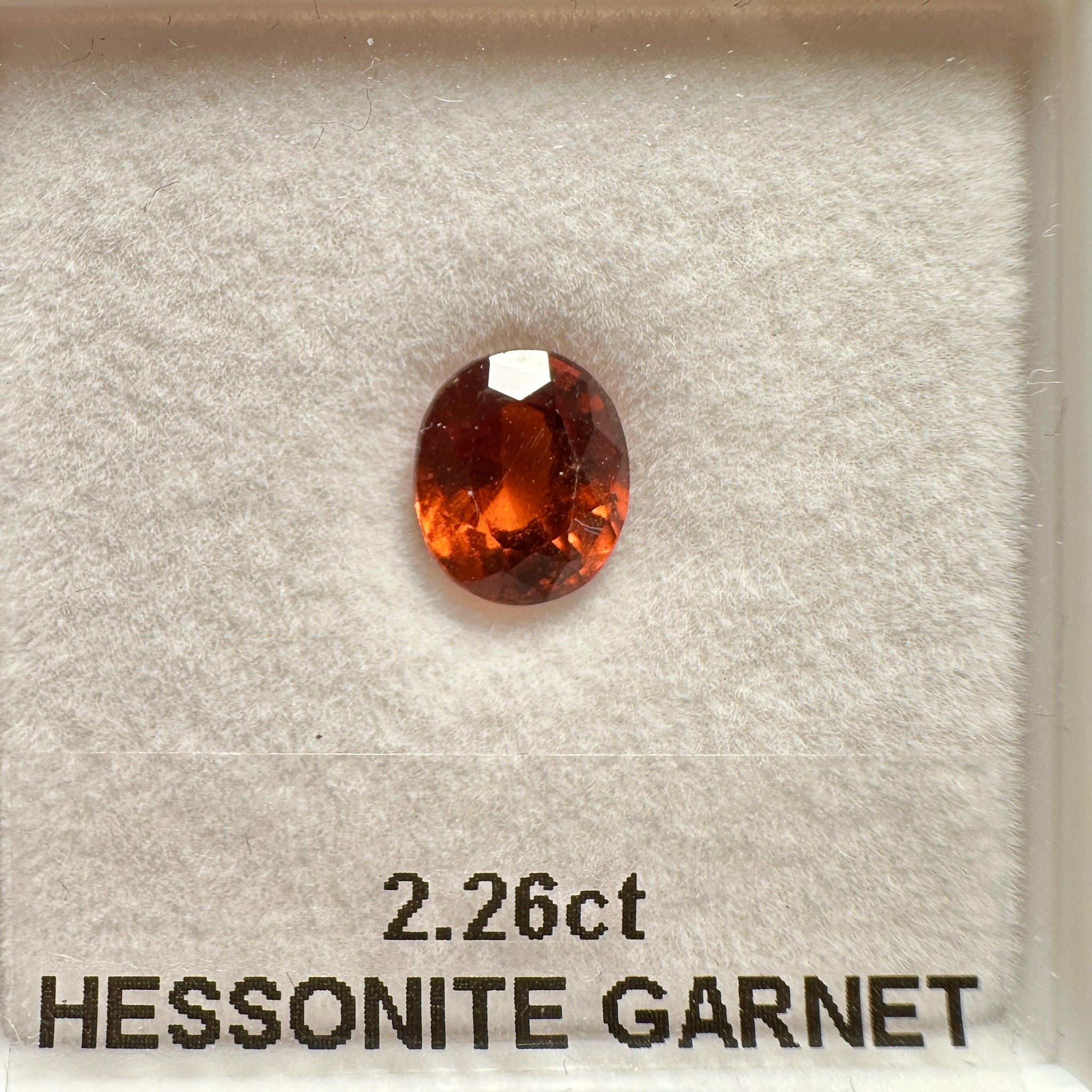 Hessonite Garnet, 2.26ct, Untreated Unheated, native cut