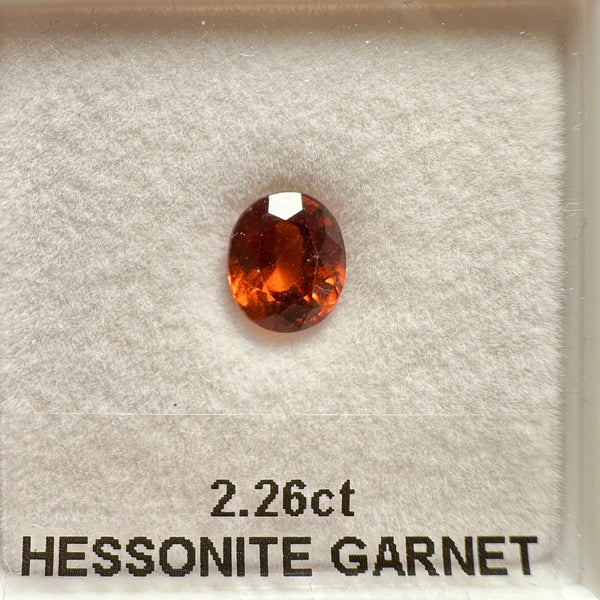 Hessonite Garnet, 2.26ct, Untreated Unheated, native cut